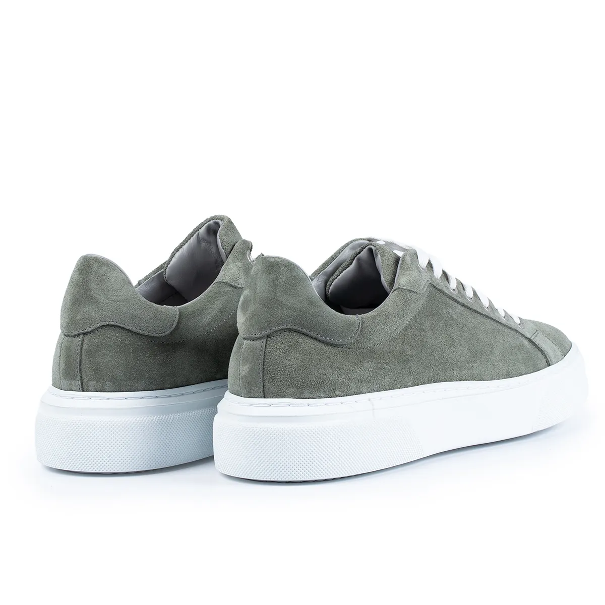 Lucas Shoes 510 Mesteacan Verde Velur sneakers piele