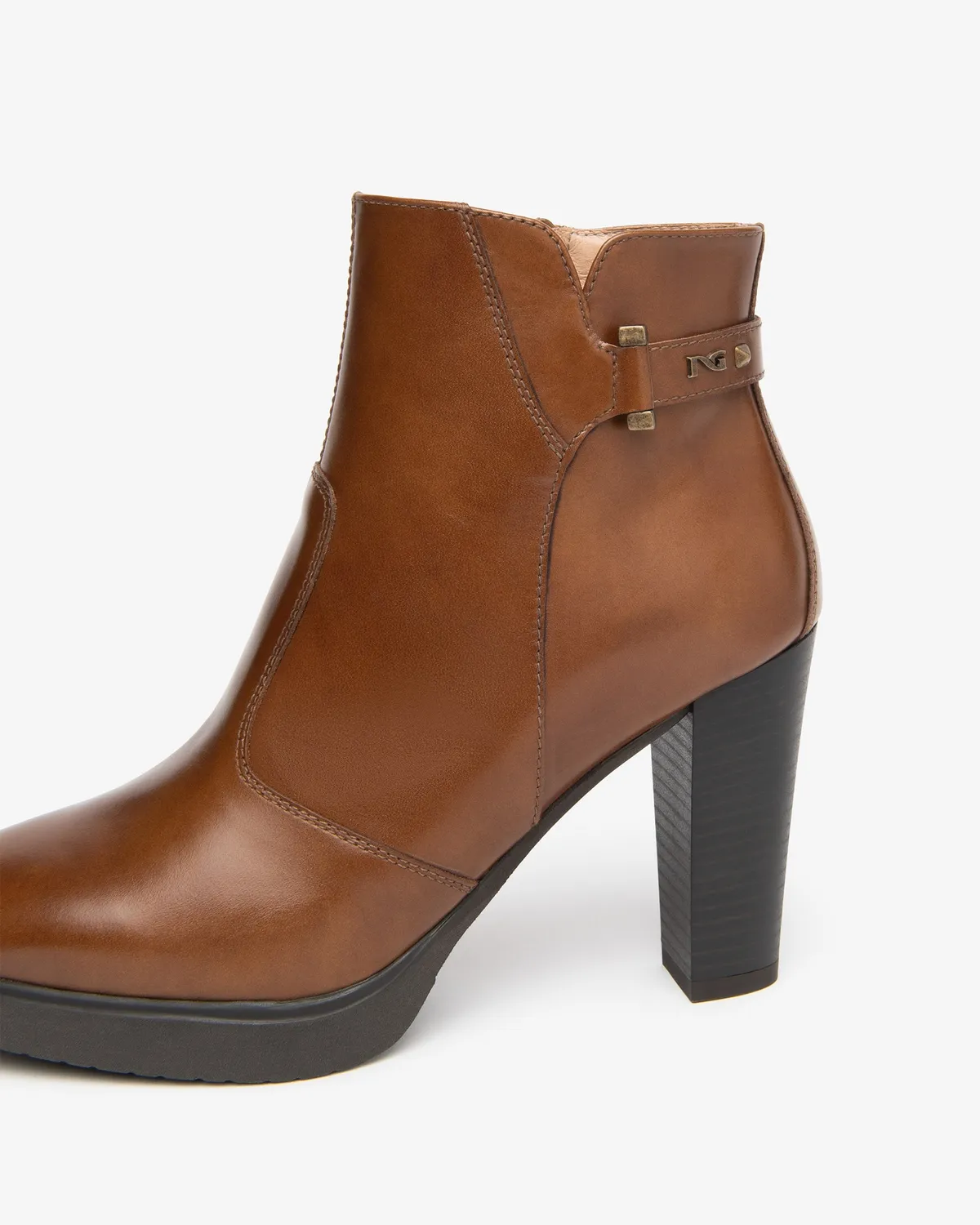 NeroGiardini botine piele dama toc 95 mm platforma