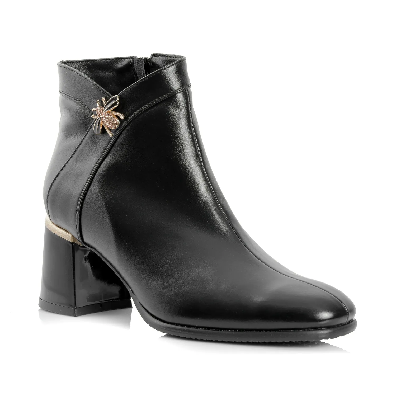 Catinca Shoes G441 NB ghete dama piele naturala negru box