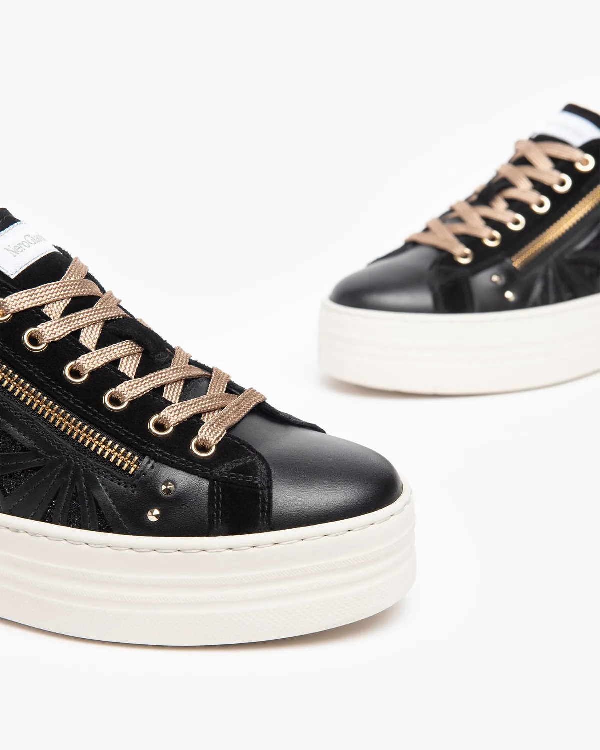 NeroGiardini sneakers dama piele cu piele intoarsa