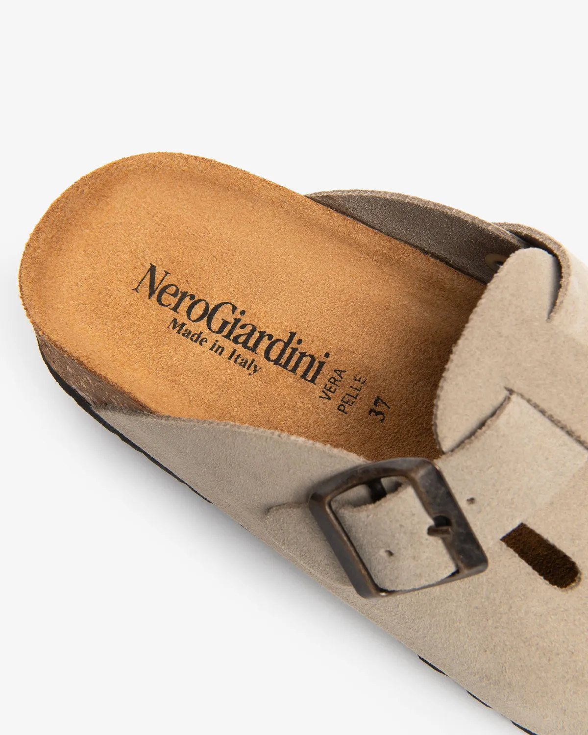 NeroGiardini papuci dama piele intoarsa vara