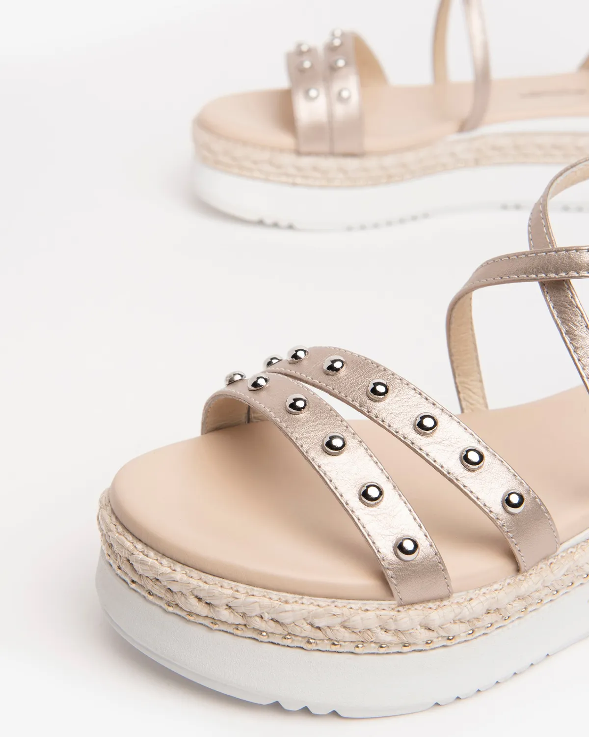 NeroGiardini sandale piele dama cu platforma 5 cm