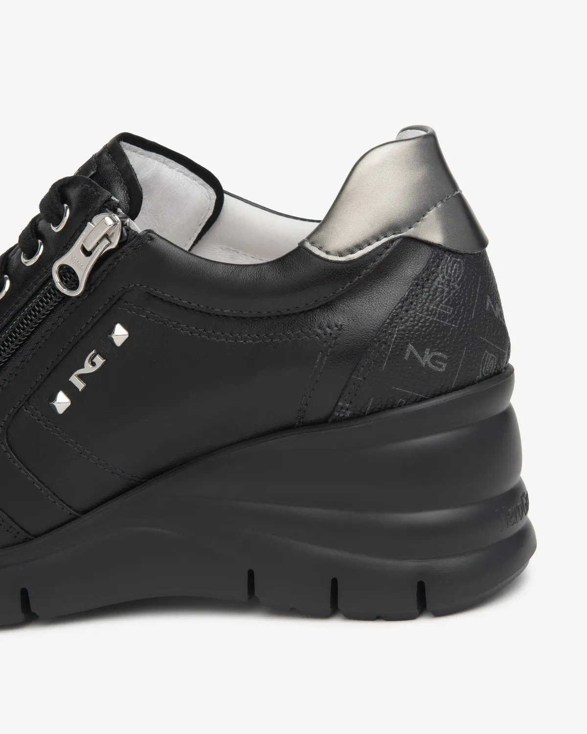 NeroGiardini sneakers damă piele țesătură tehnică