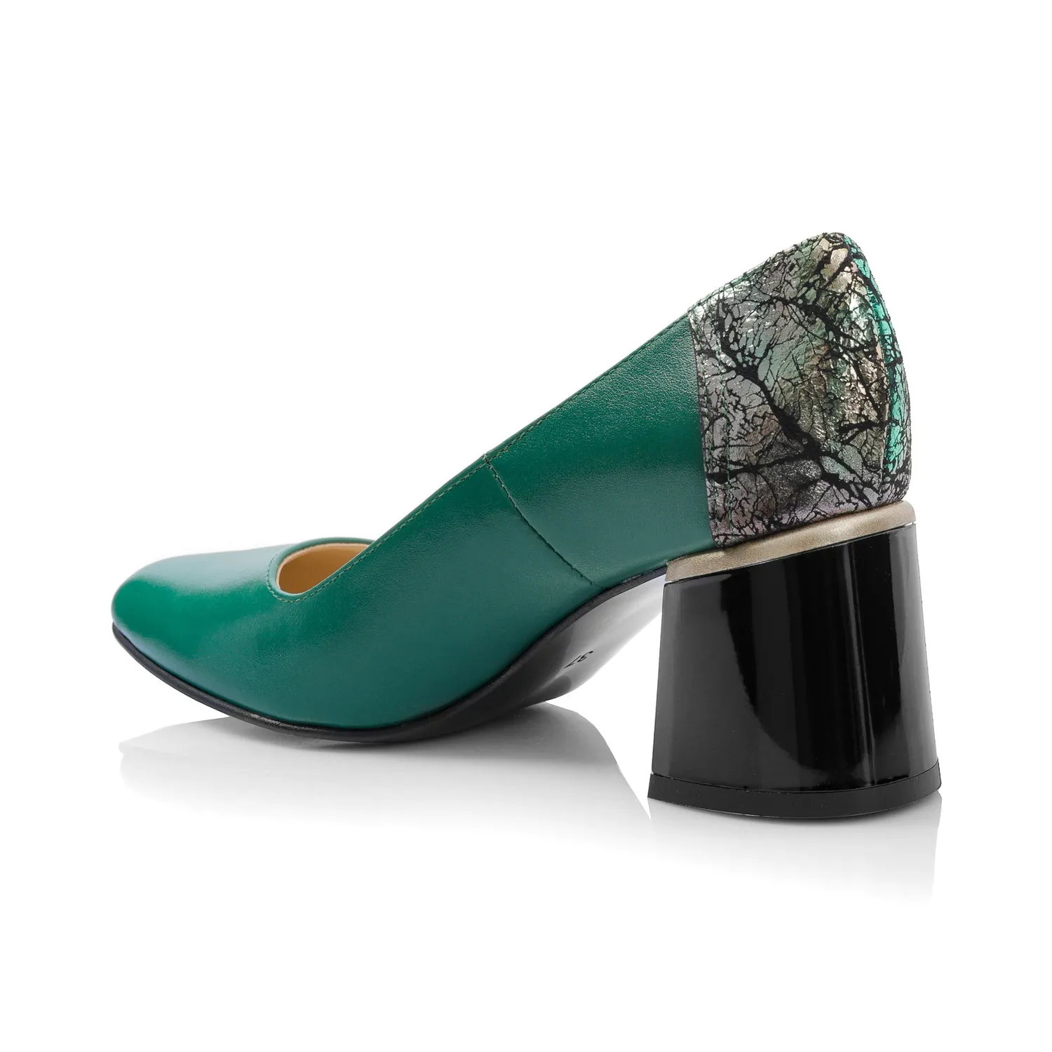 Catinca Shoes A64 VBVS pantofi verde piele