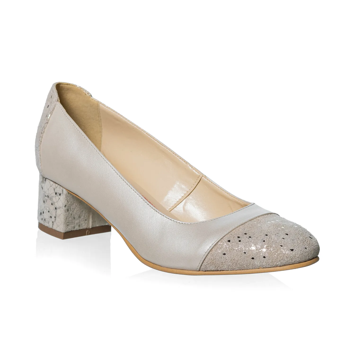 Catinca Shoes A8 BSFA pantofi damă bej piele