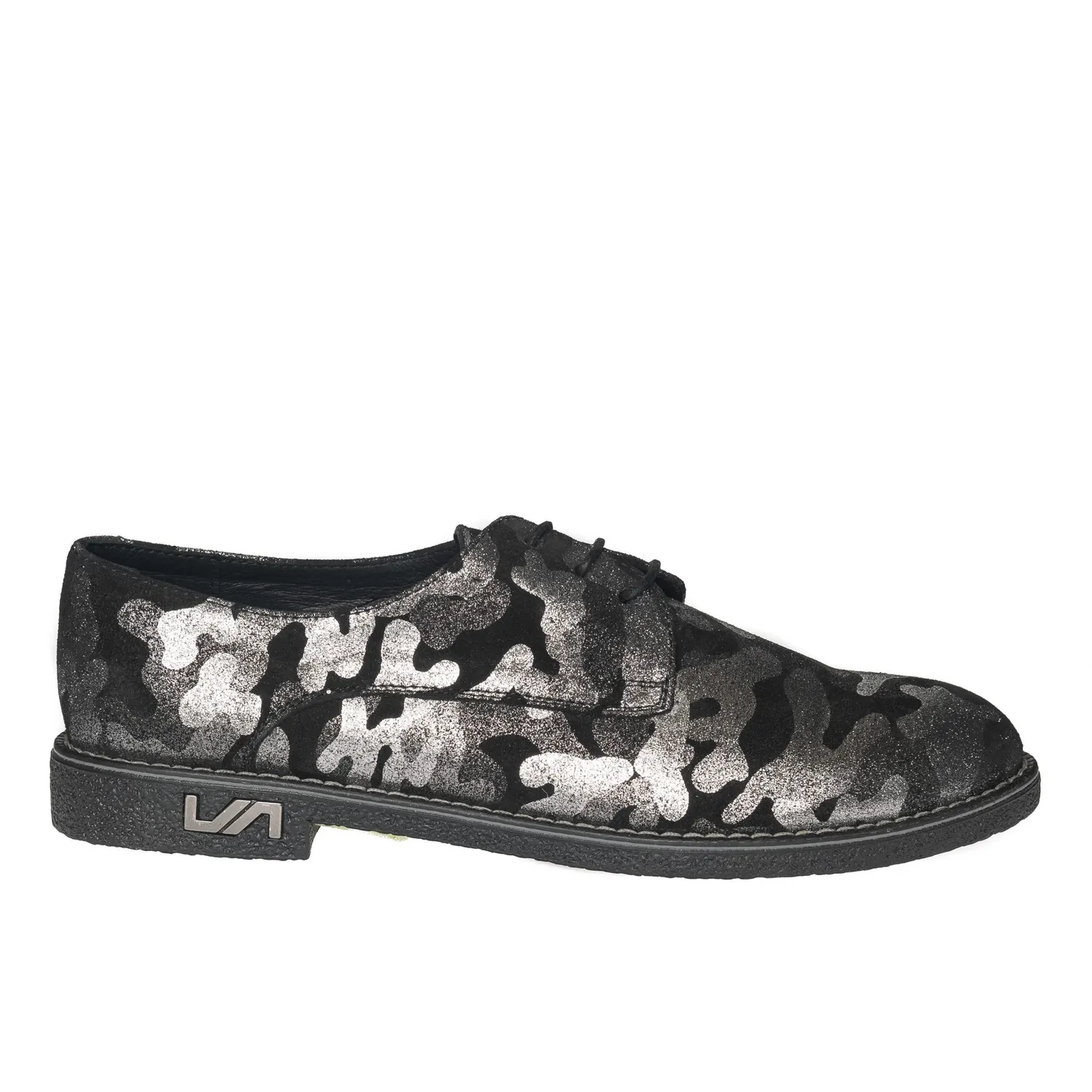 Catinca Shoes G10 NA pantofi dama piele negru argintiu