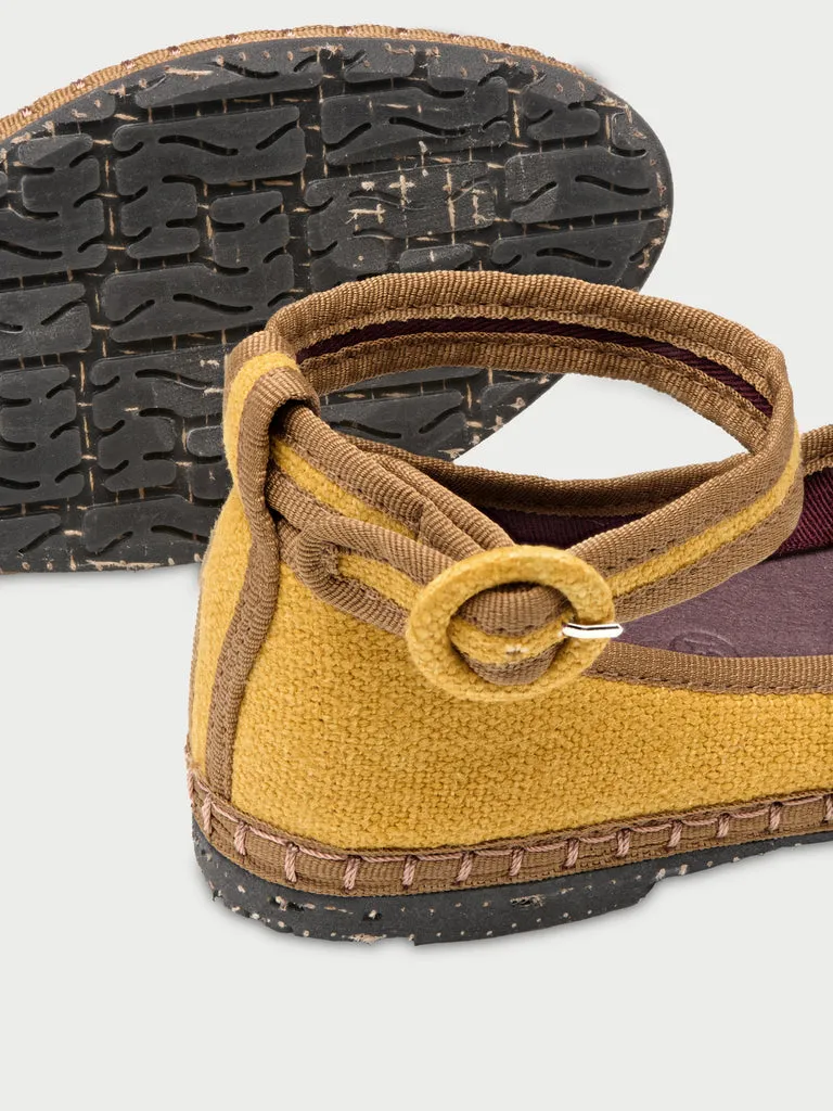 Flagelus Bracelet Mustard balerini in mustar cu bareta