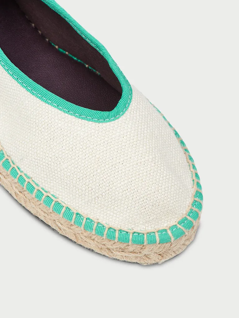 Flagelus Summer Swing Off White balerini albi in