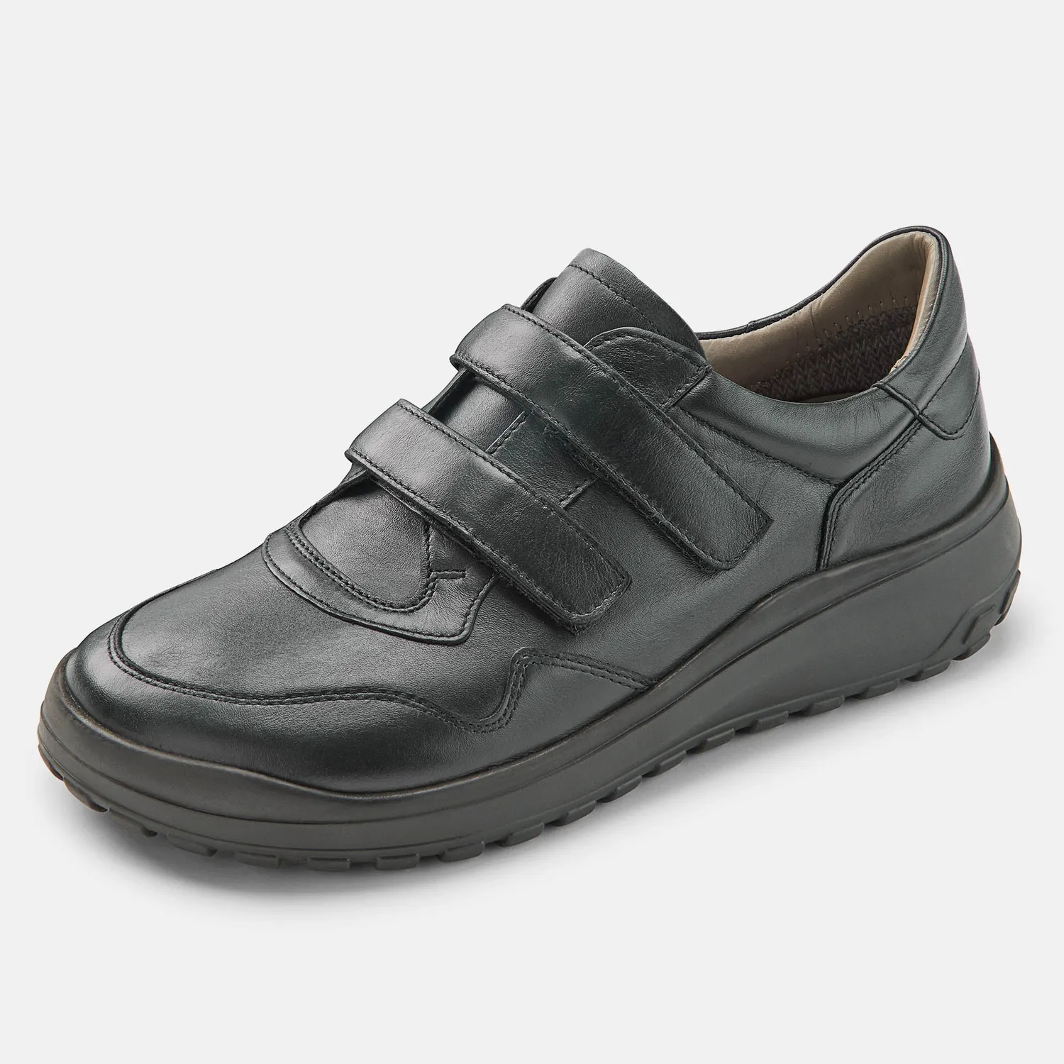 BÄR Jori sneakers piele negri velcro
