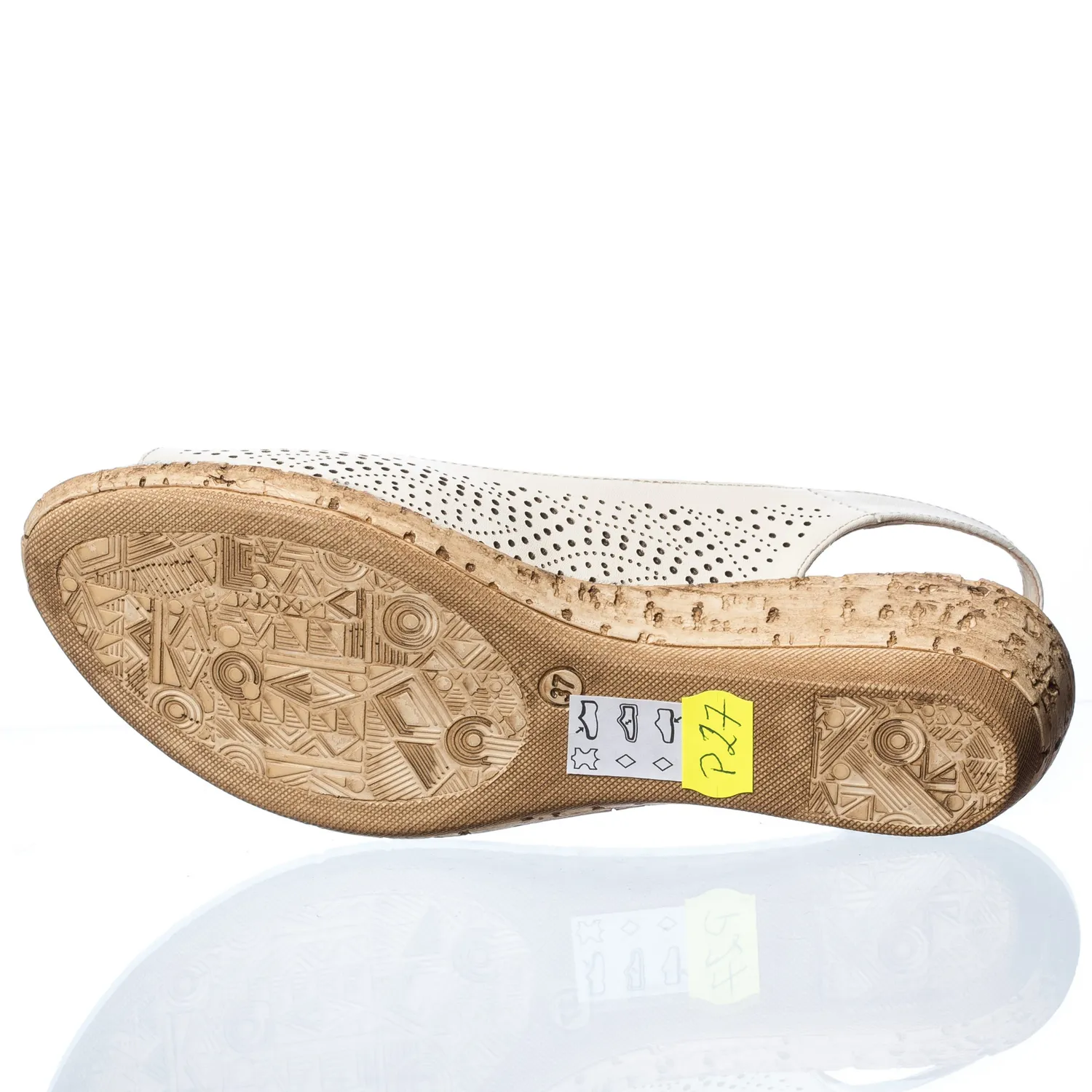 Catinca Shoes P27 B sandale dama piele naturala bej
