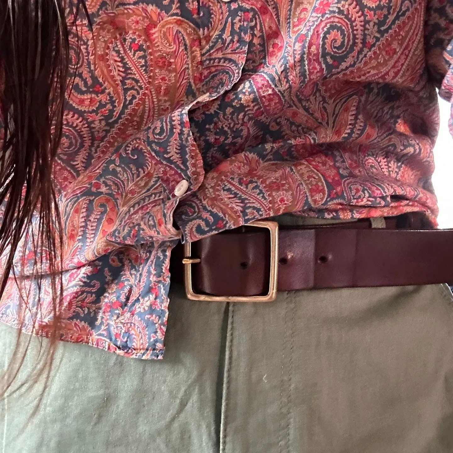 Cecilia Bringheli Alta Brown curea piele lată maro