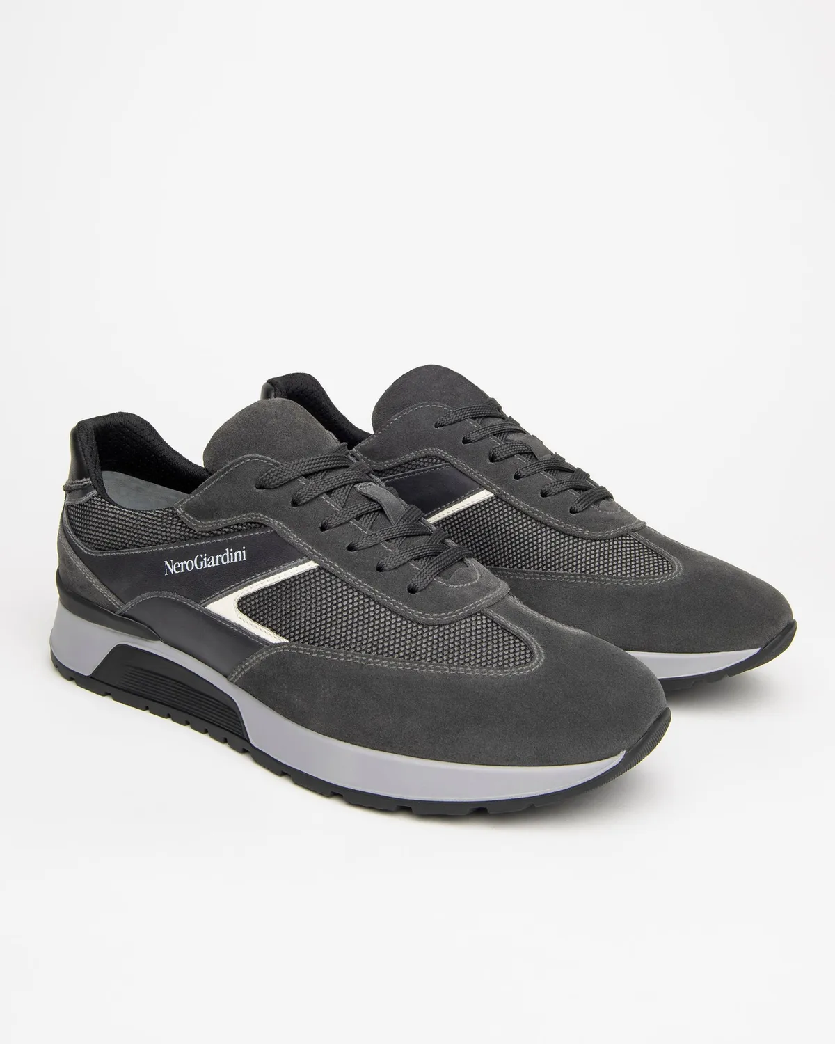 NeroGiardini sneakers barbati piele talpa 3 cm
