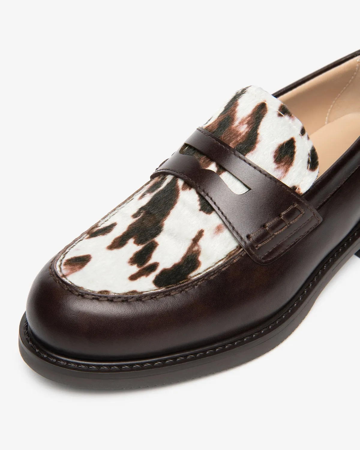 NeroGiardini mocasini dama piele animal print