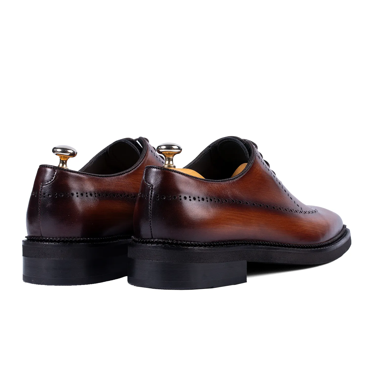 Lucas Shoes Elegant 906 pantofi coniac patina piele