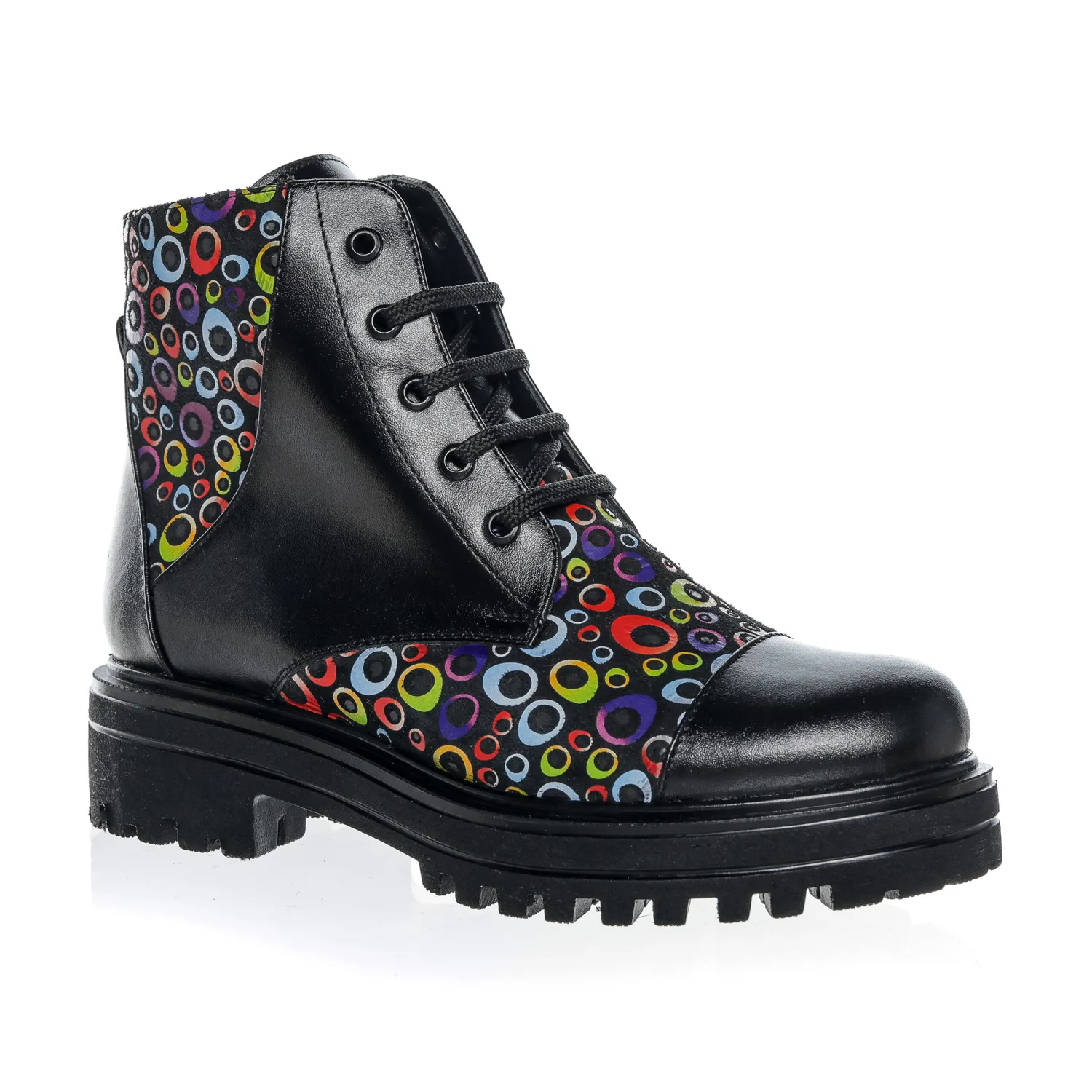 Catinca Shoes BC20 NBCC ghete dama piele negru cerculete