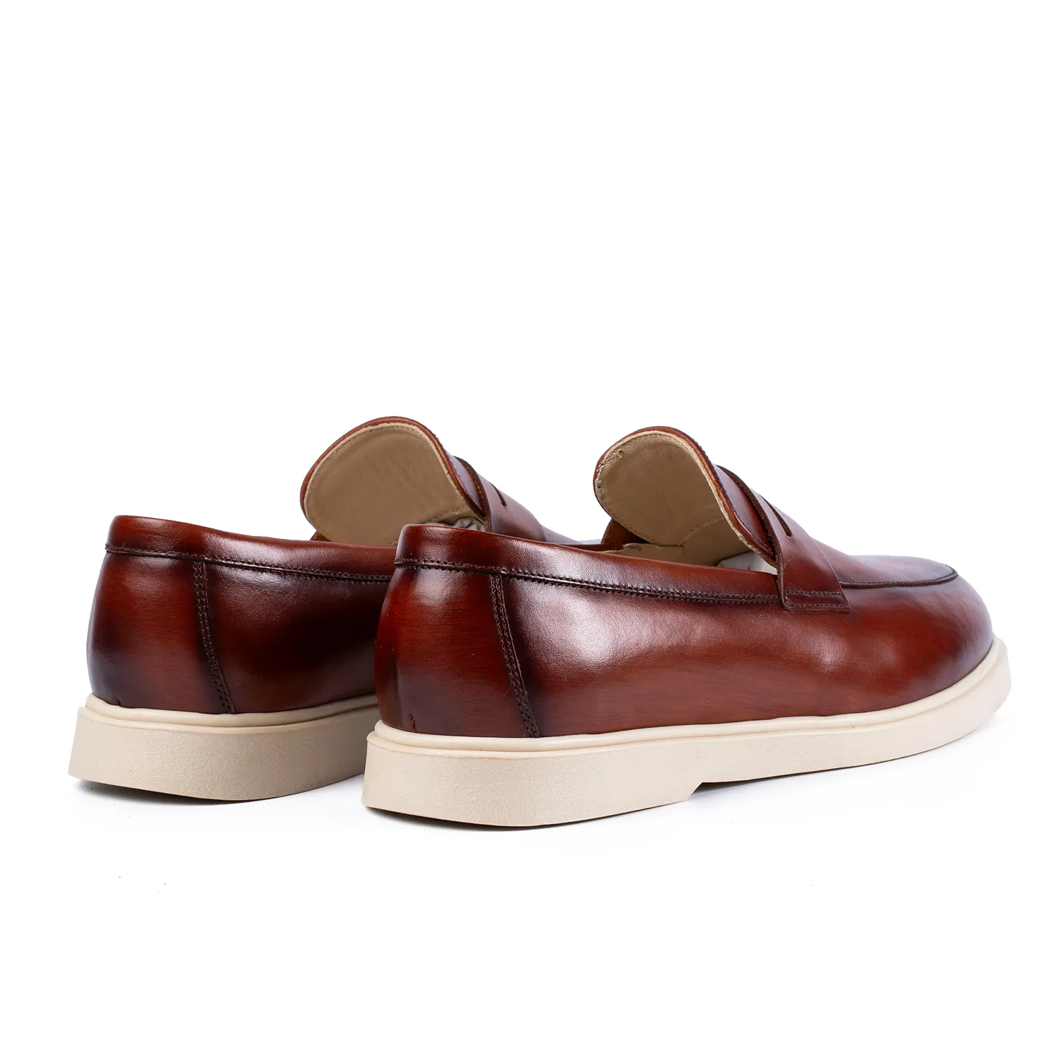 Lucas Shoes Ezra mocasini barbati coniac piele