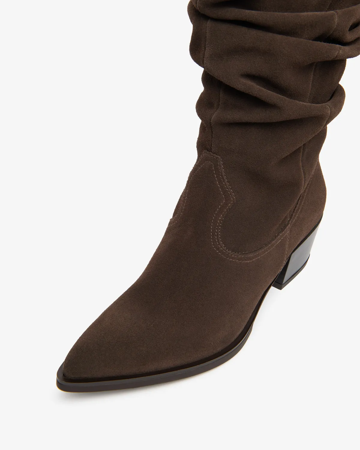 NeroGiardini Cizme Damă Piele Întoarsă Western Toc 50 mm