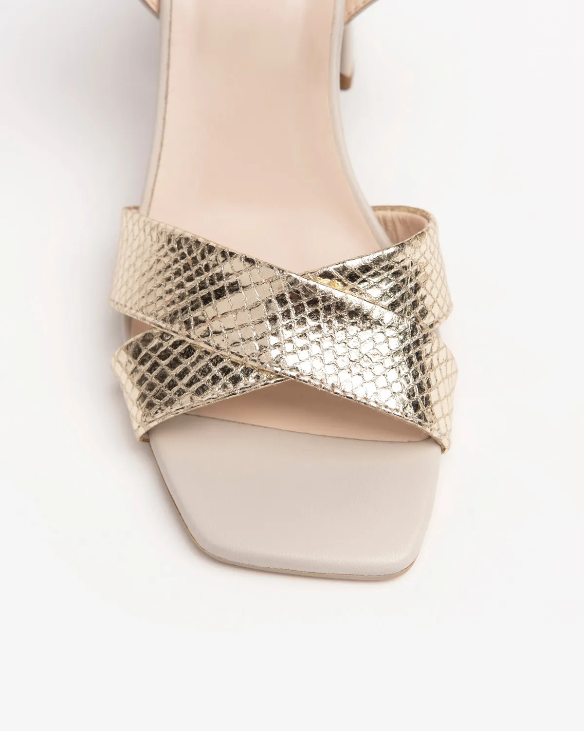 NeroGiardini sandale damă piele toc 8 cm piton