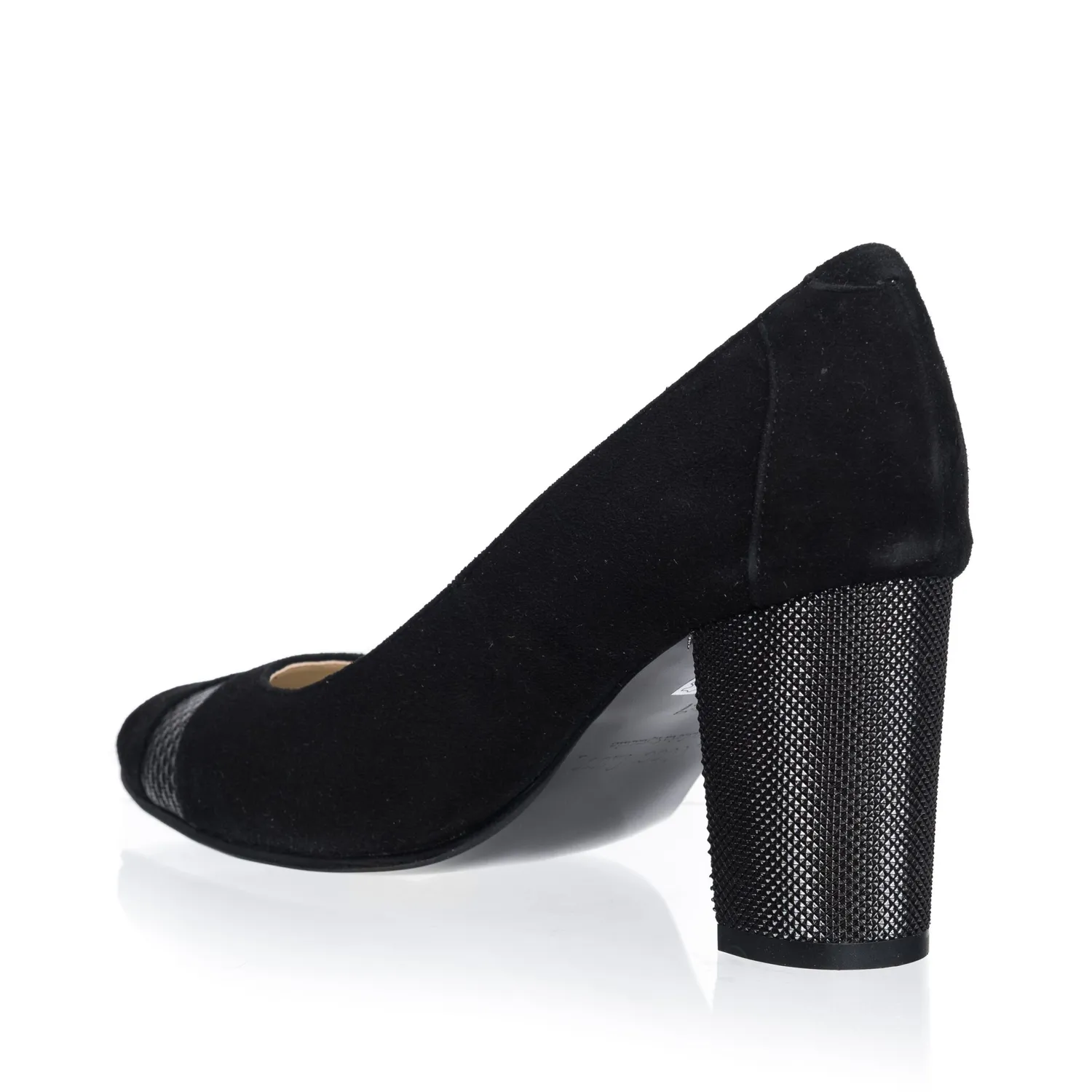Catinca Shoes 163 NA pantofi dama negri antilopa