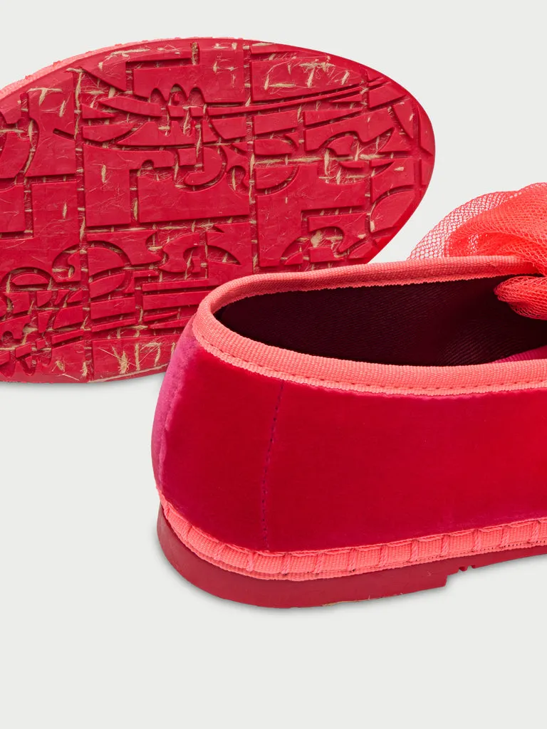 Flagelus Lady Ginevra Pink slippers fucsia catifea