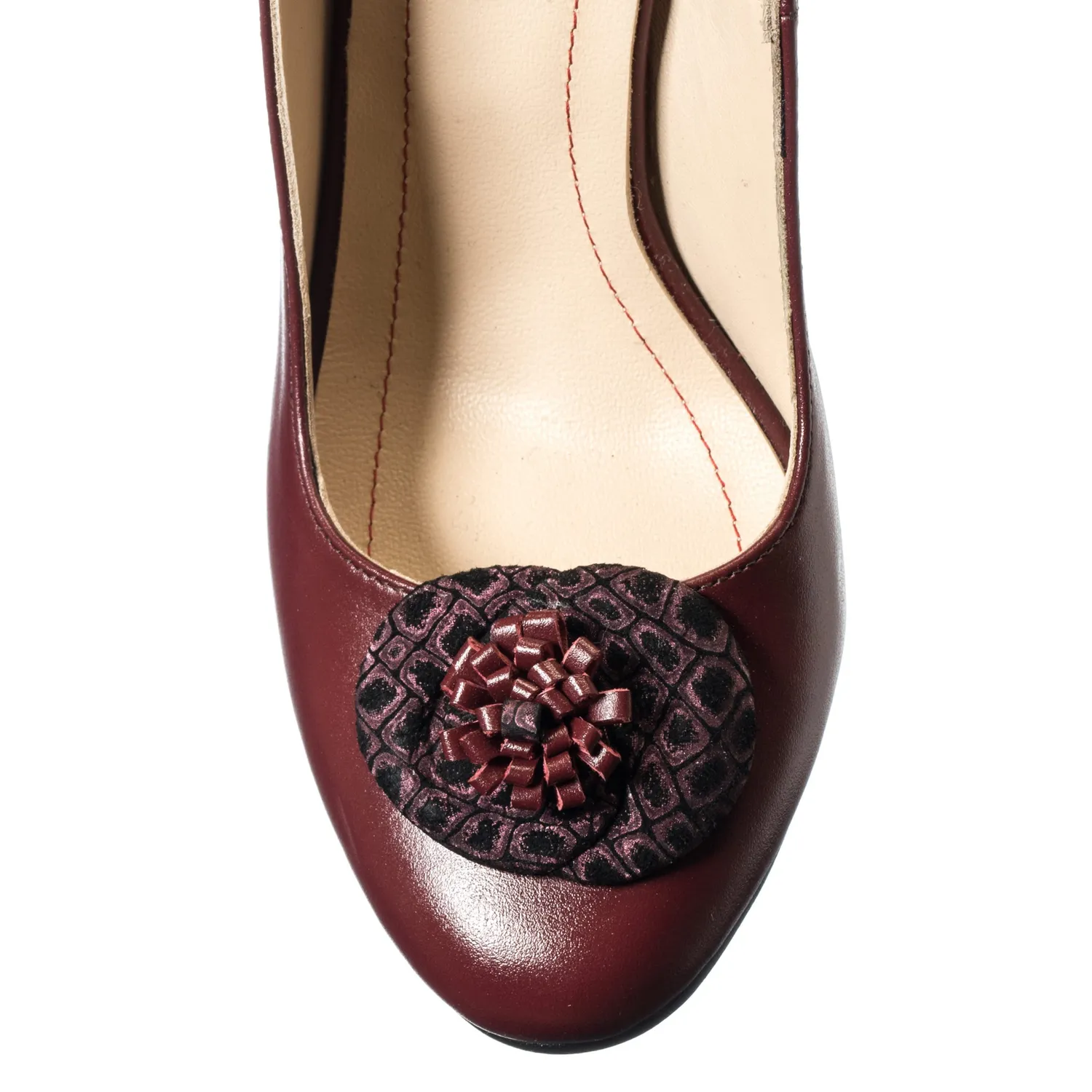 Catinca Shoes Bordo Pietre F5 BOP sandale dama cu pietre