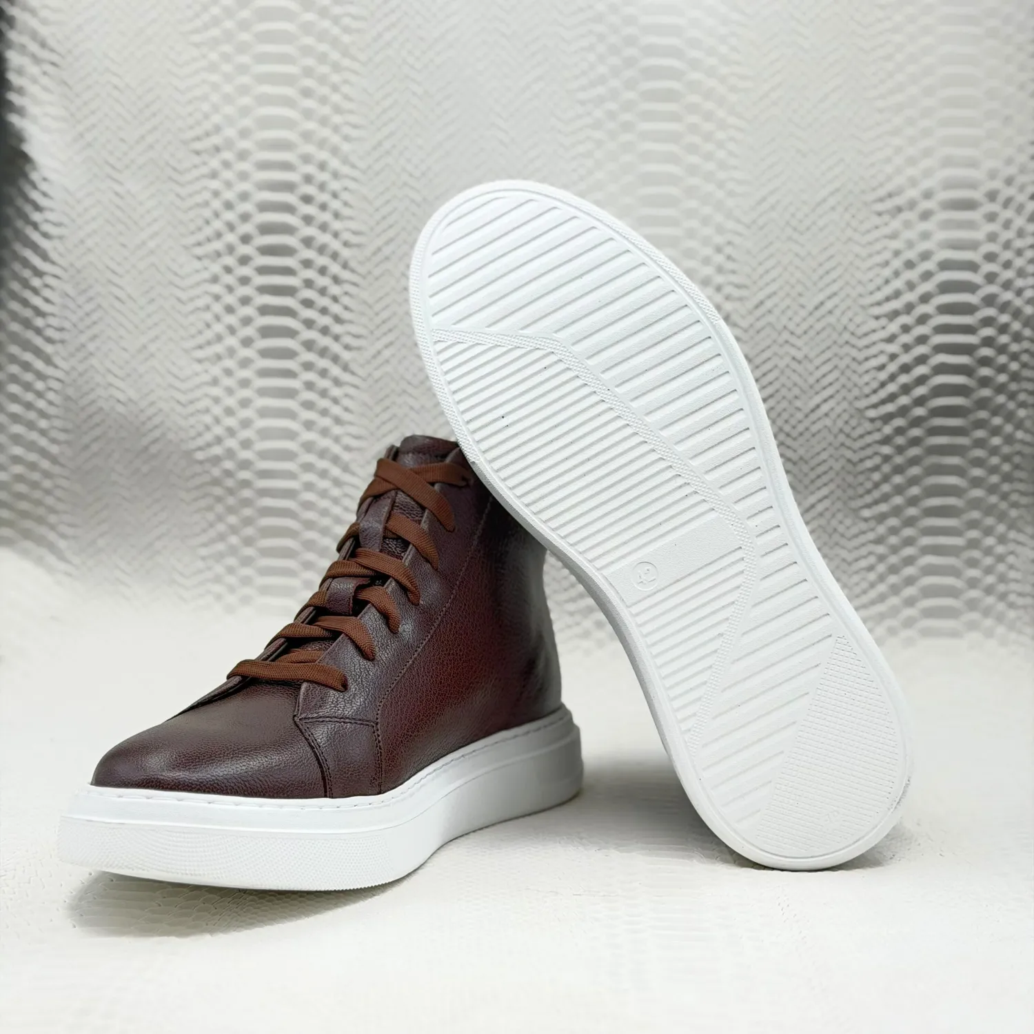 Lucas Shoes 855 A Bizon ghete barbati maro piele