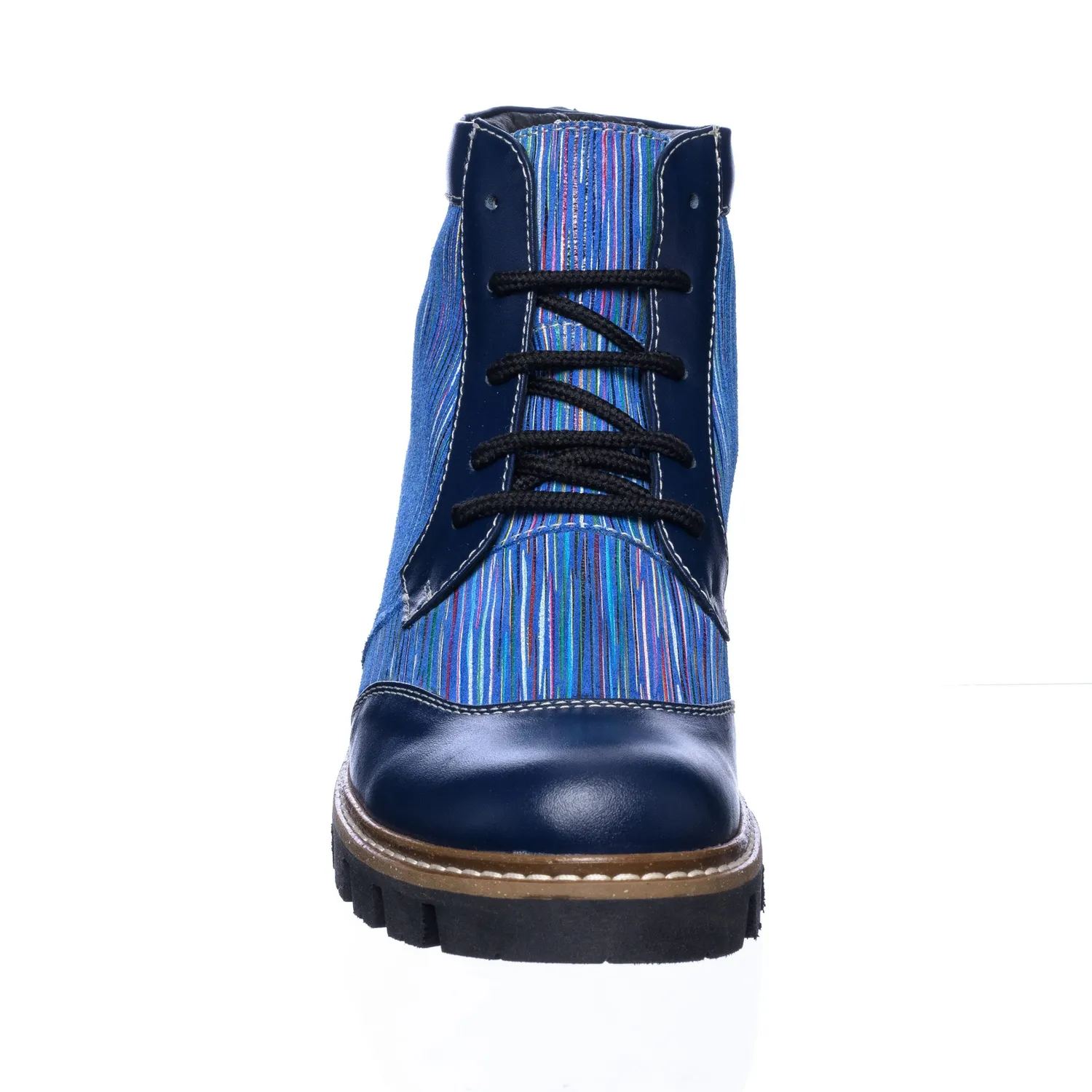 Catinca Shoes BC28 bocanci dama piele naturala albastru