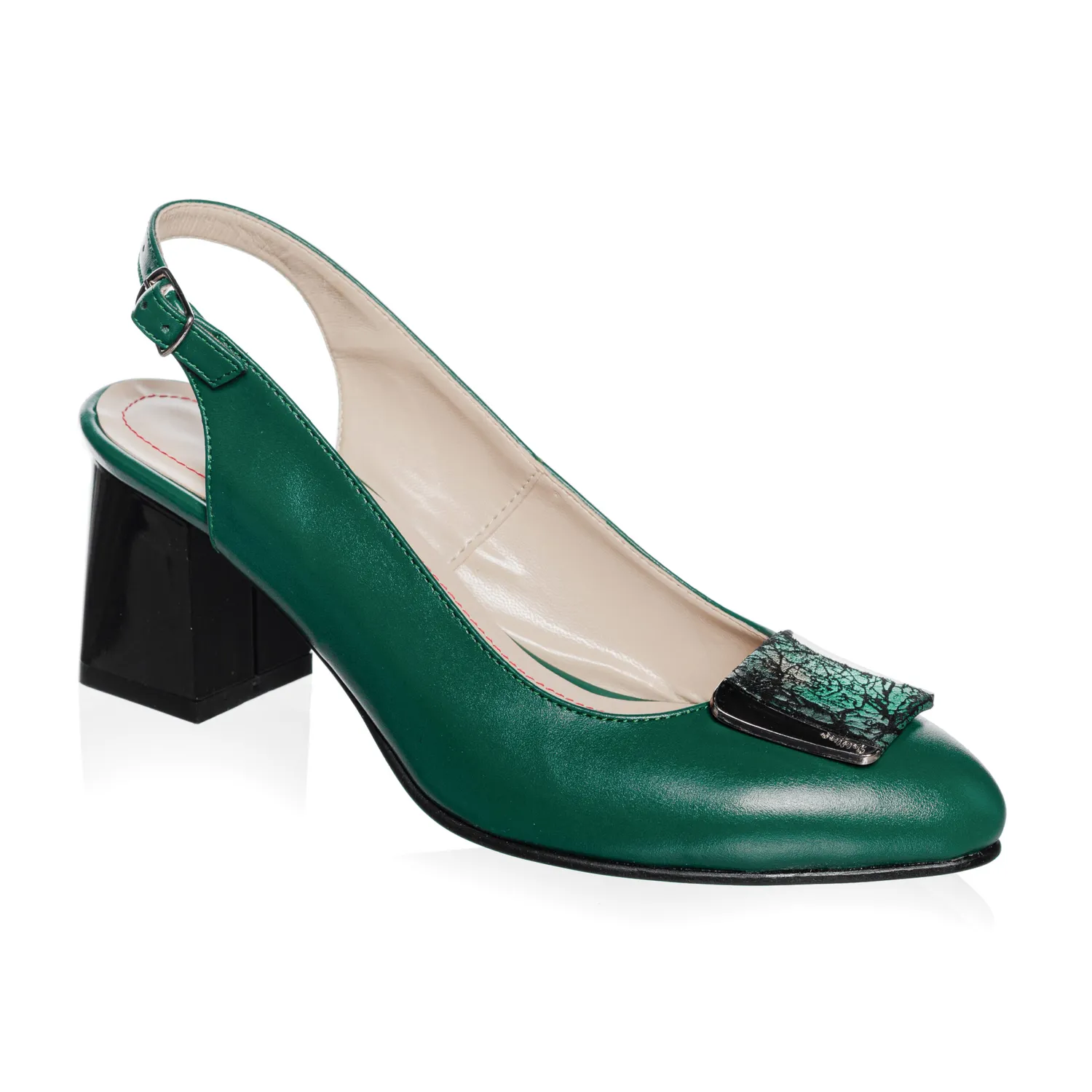 Catinca Shoes D30 VBVS sandale dama piele naturala verde