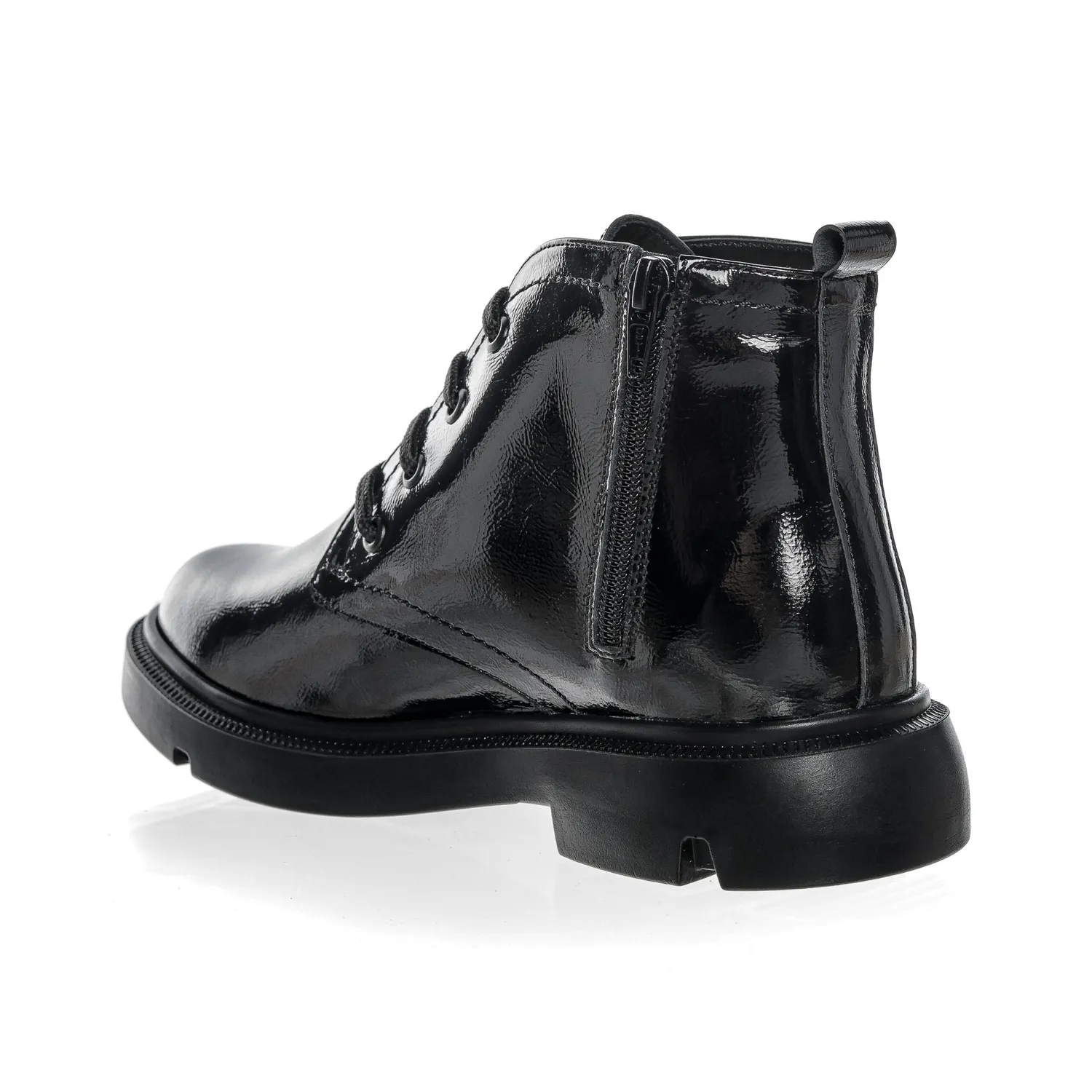 Catinca Shoes BC16 NL ghete damă piele naturală negru lac