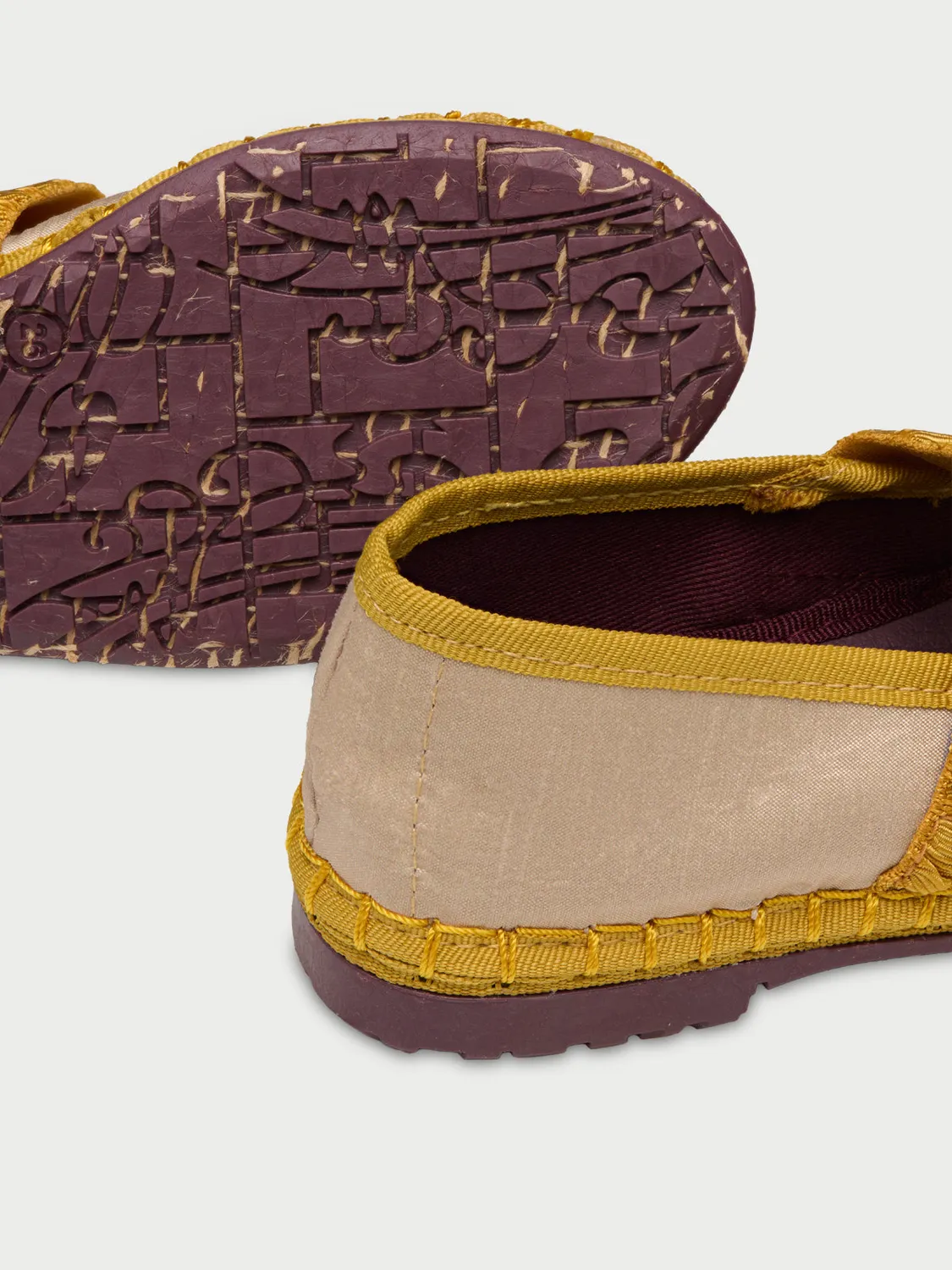 Flagelus Mafalda Ruffle Sand pantofi copii bej