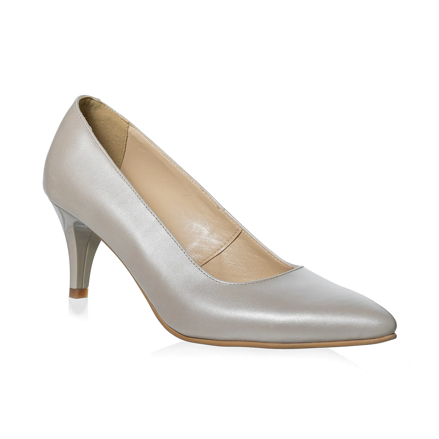 Catinca Shoes A19 BS pantofi dama bej piele naturala