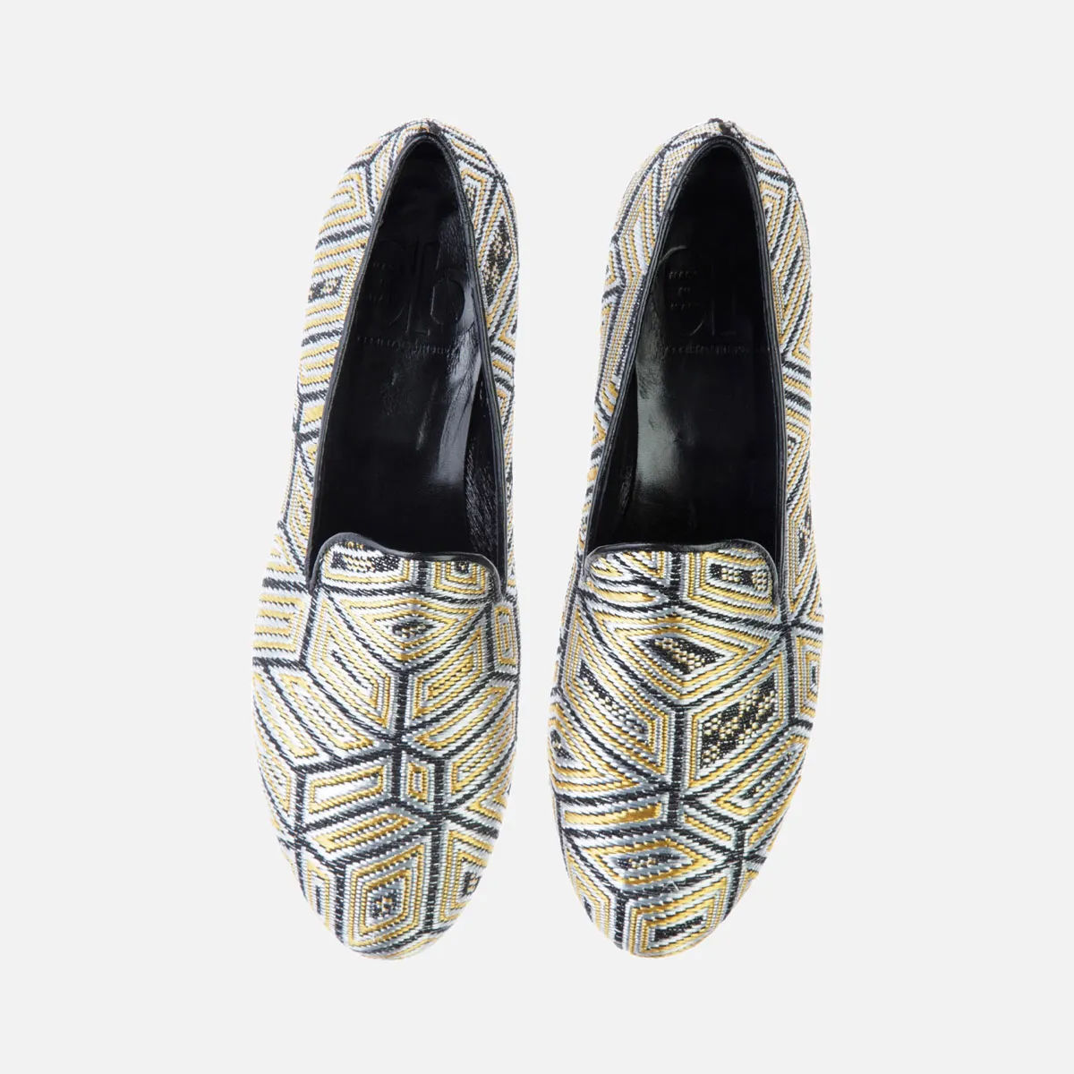 Cecilia Bringheli Positano pantofi slip-on aur-argintiu