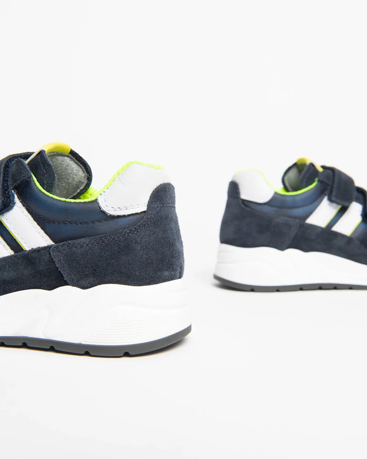 NeroGiardini sneakers baieti piele si camosc cu velcro