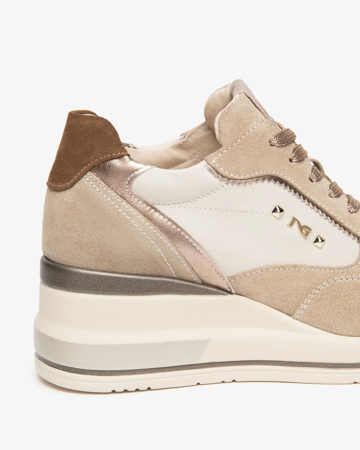 NeroGiardini Sneakers Dama Piele Talpa Wedge 60 mm