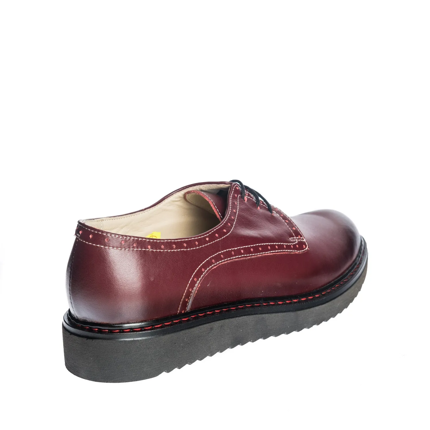 Catinca Shoes G33 BP pantofi dama bordo perie piele