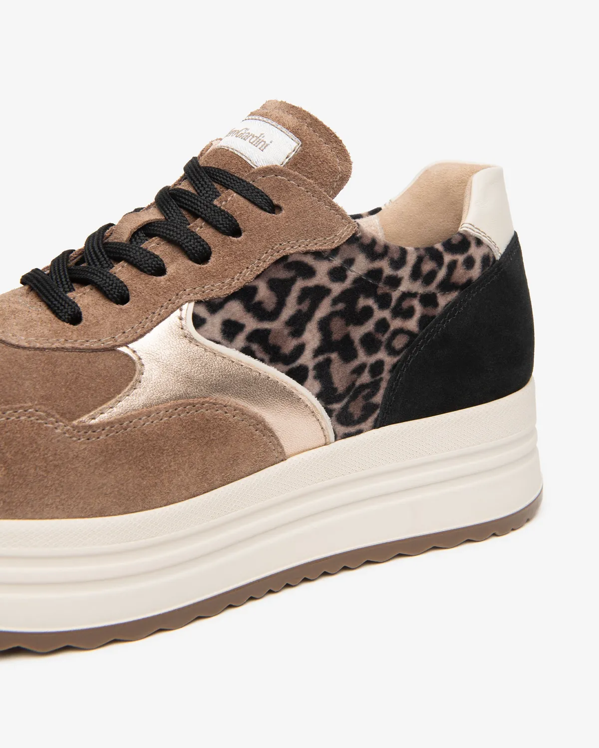 NeroGiardini sneakers dama piele intoarsa platforma 45 mm