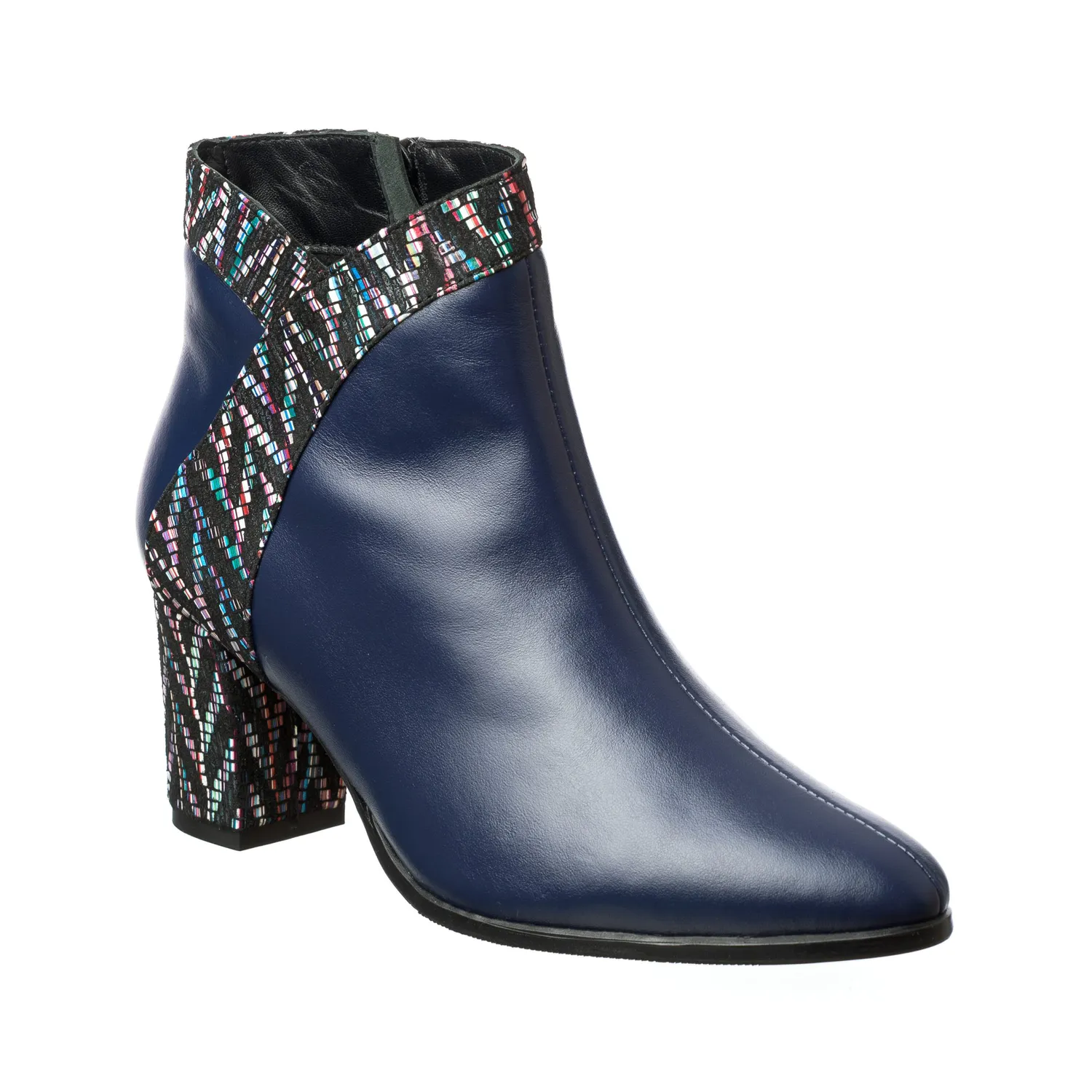 Catinca Shoes GX44 BBZ ghete dama bleumarin piele naturala