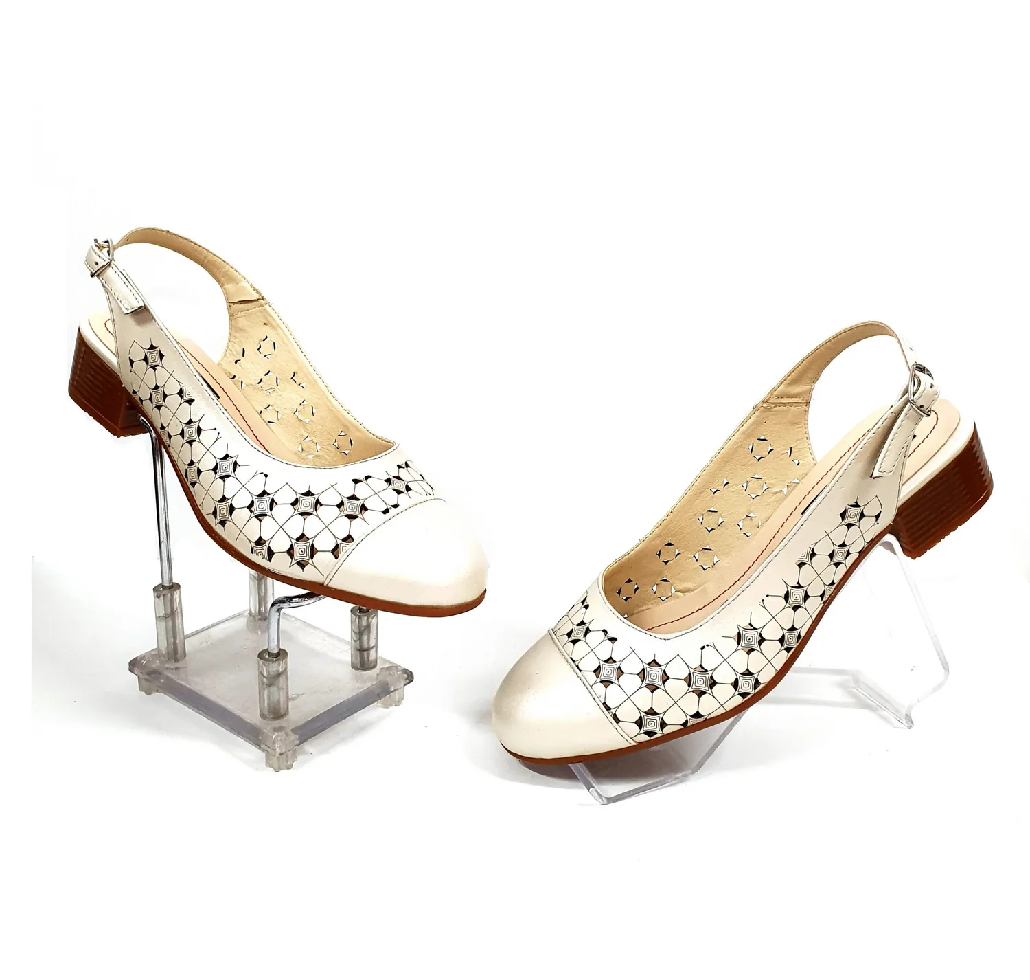 Catinca Shoes T17 BJS sandale dama piele bej sidef