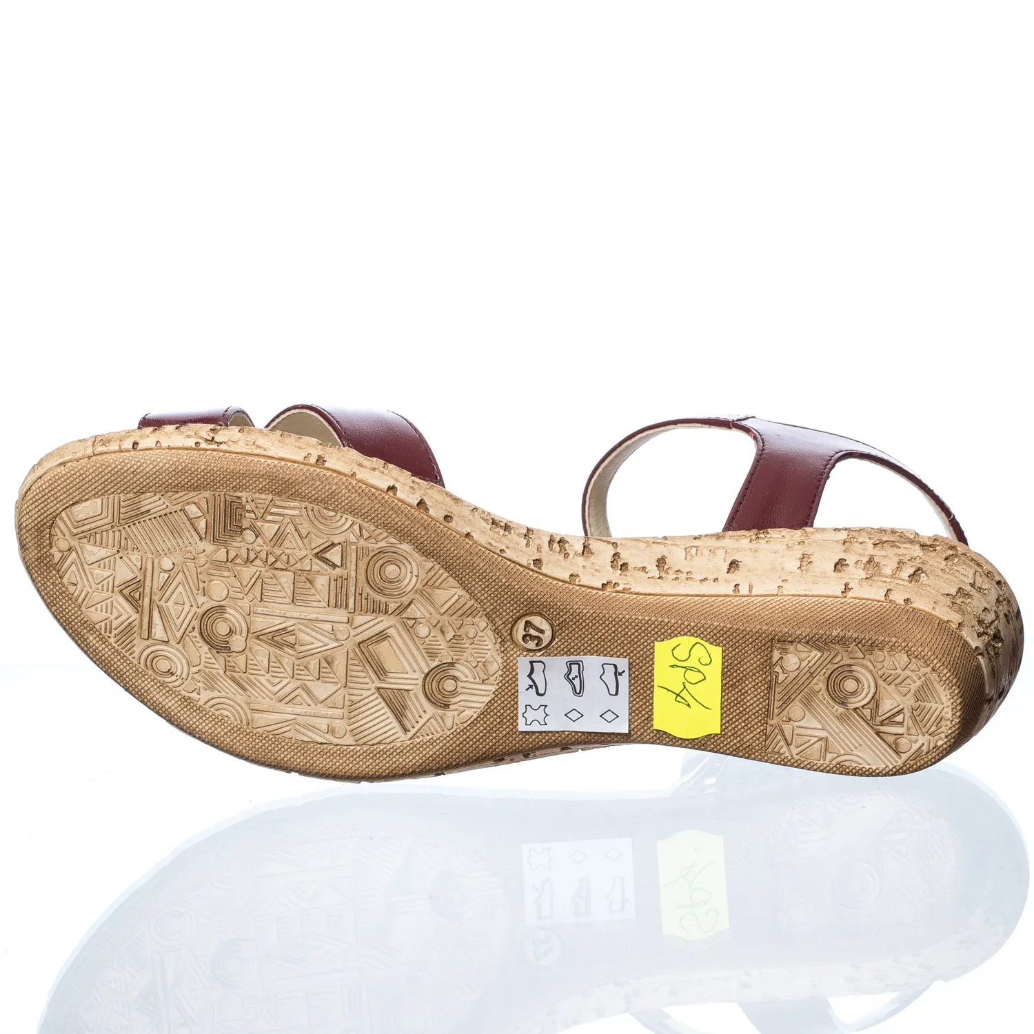 Catinca Shoes SP4 BO sandale damă piele bordo