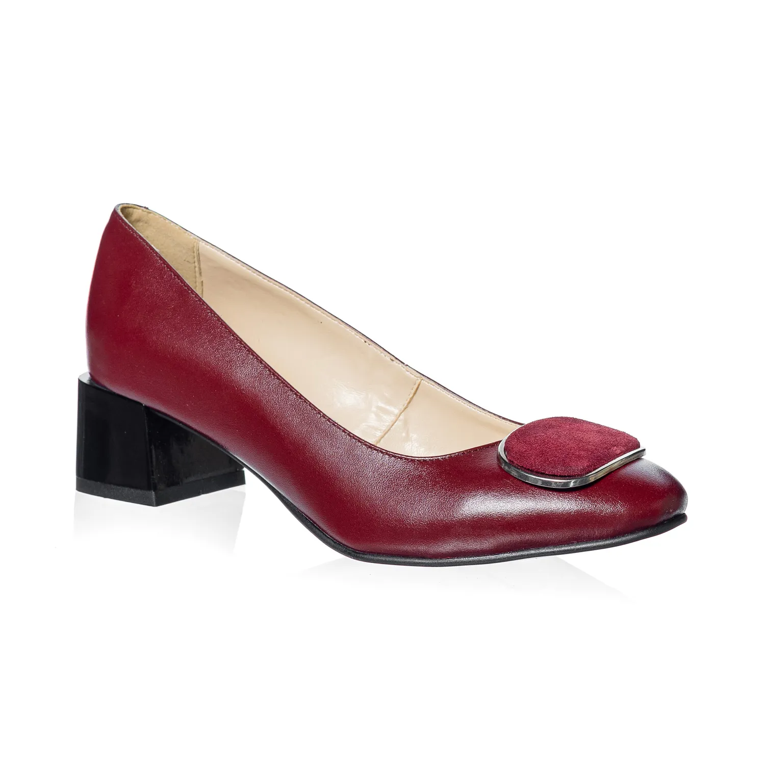 Catinca Shoes A21 BBA pantofi dama piele bordo