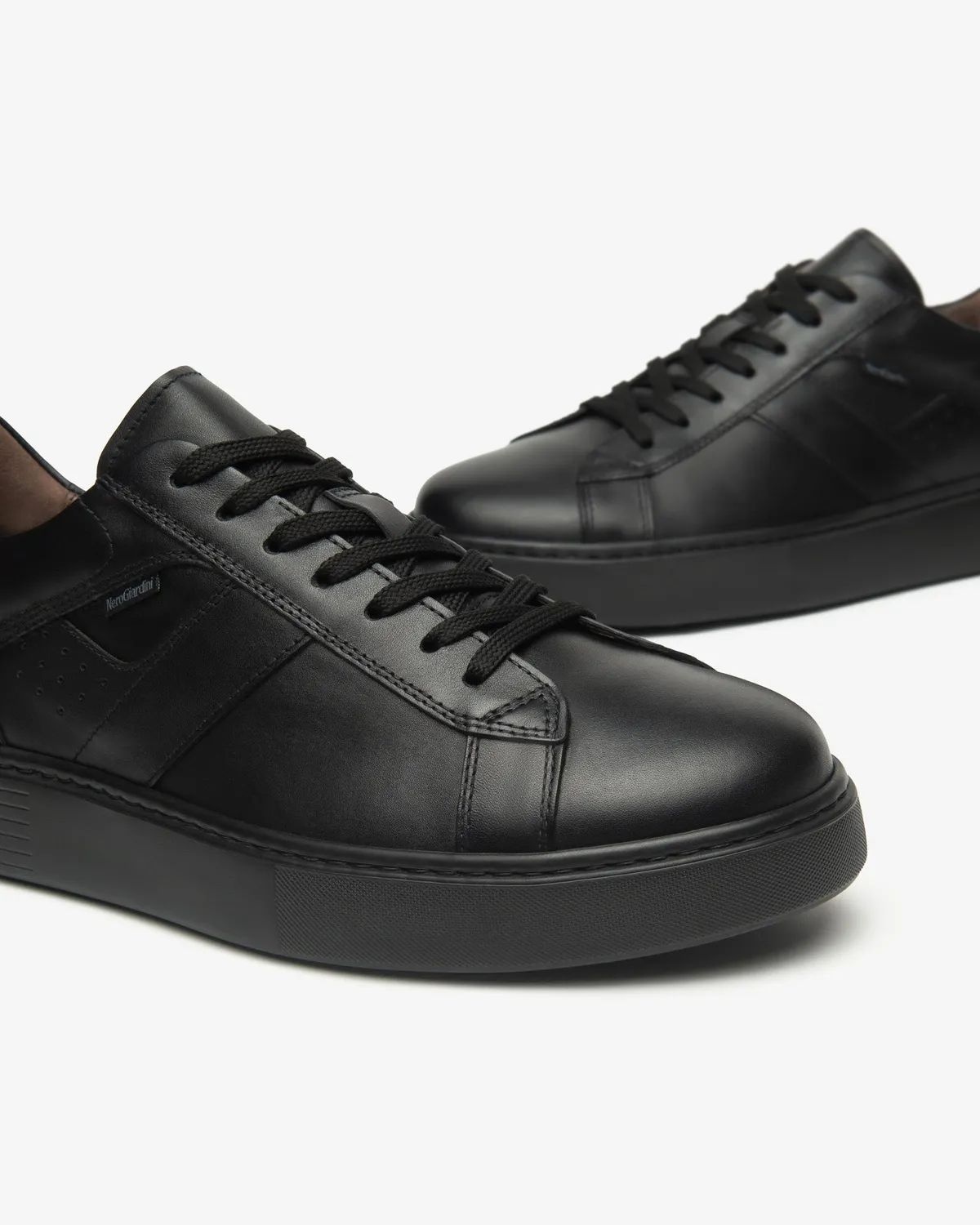 NeroGiardini Sneakers Barbati Piele cu Dry-Go Memory
