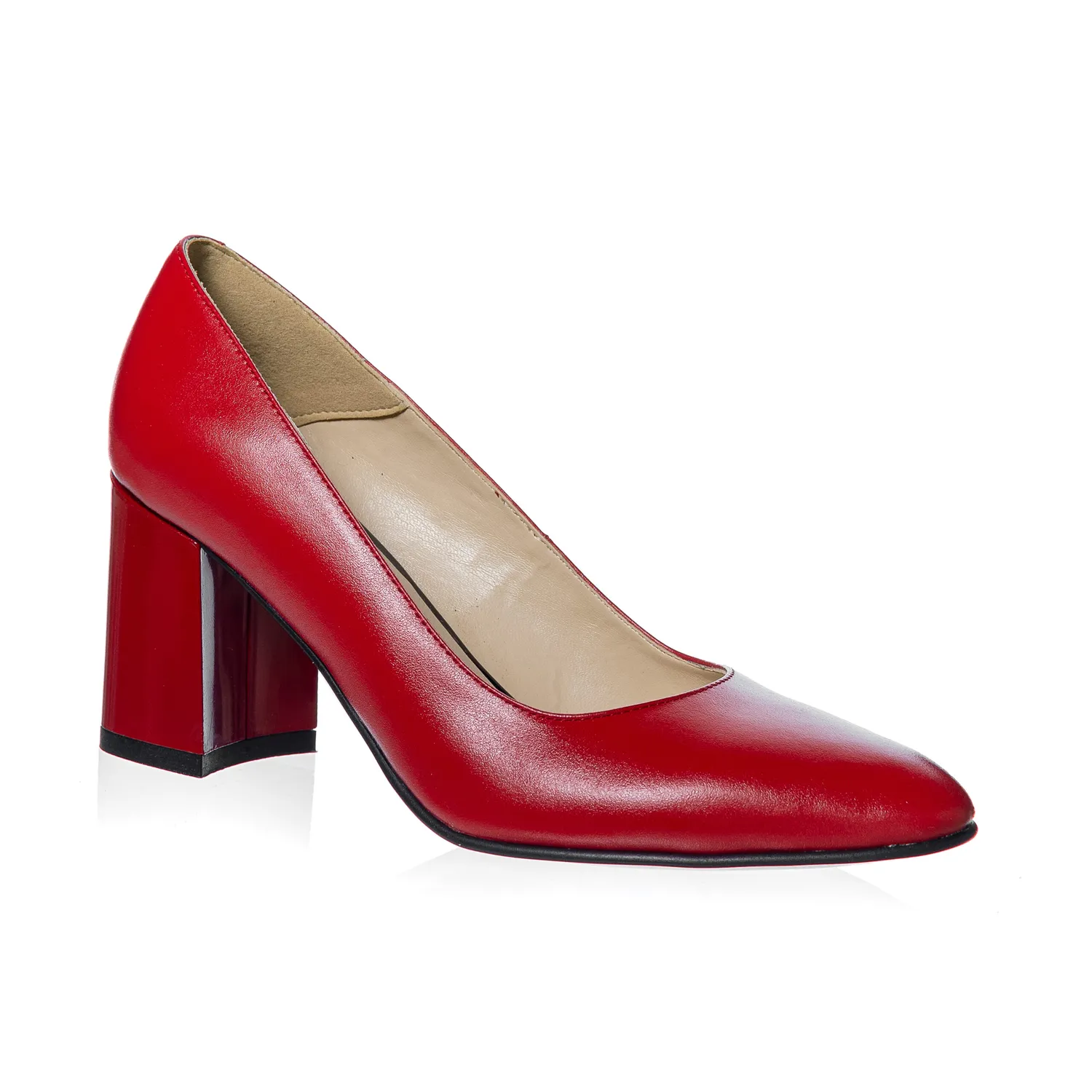 Catinca Shoes R7 RB pantofi piele naturala rosu box