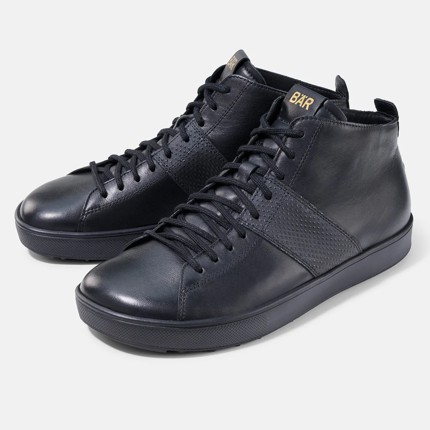 BÄR Lifestyle Ryan ghete bărbați negre piele