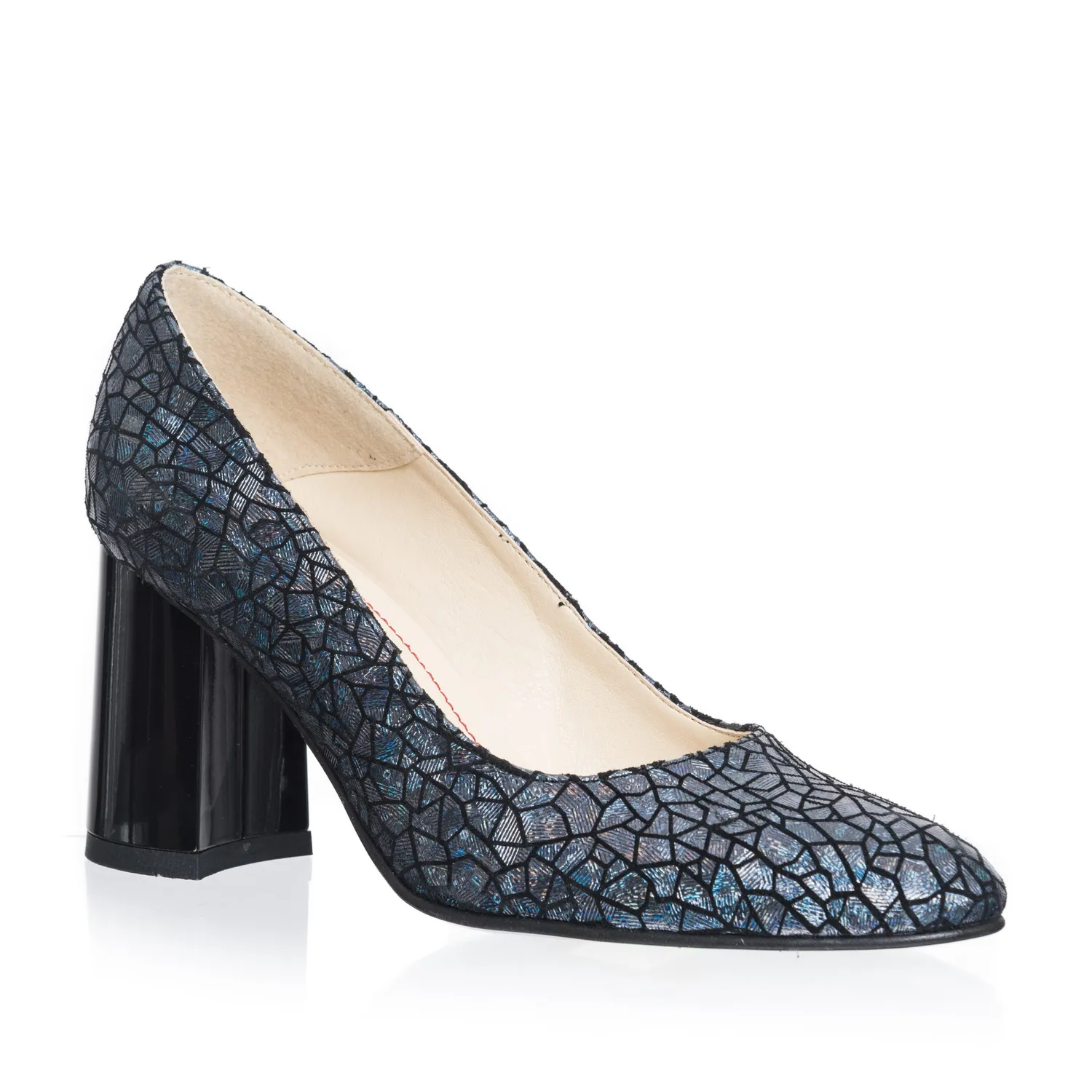 Catinca Shoes R11 SA pantofi piele solzi albastru