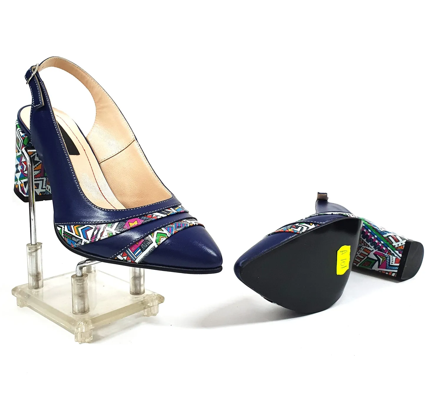 Catinca Shoes A101 AMT sandale piele albastru traditional