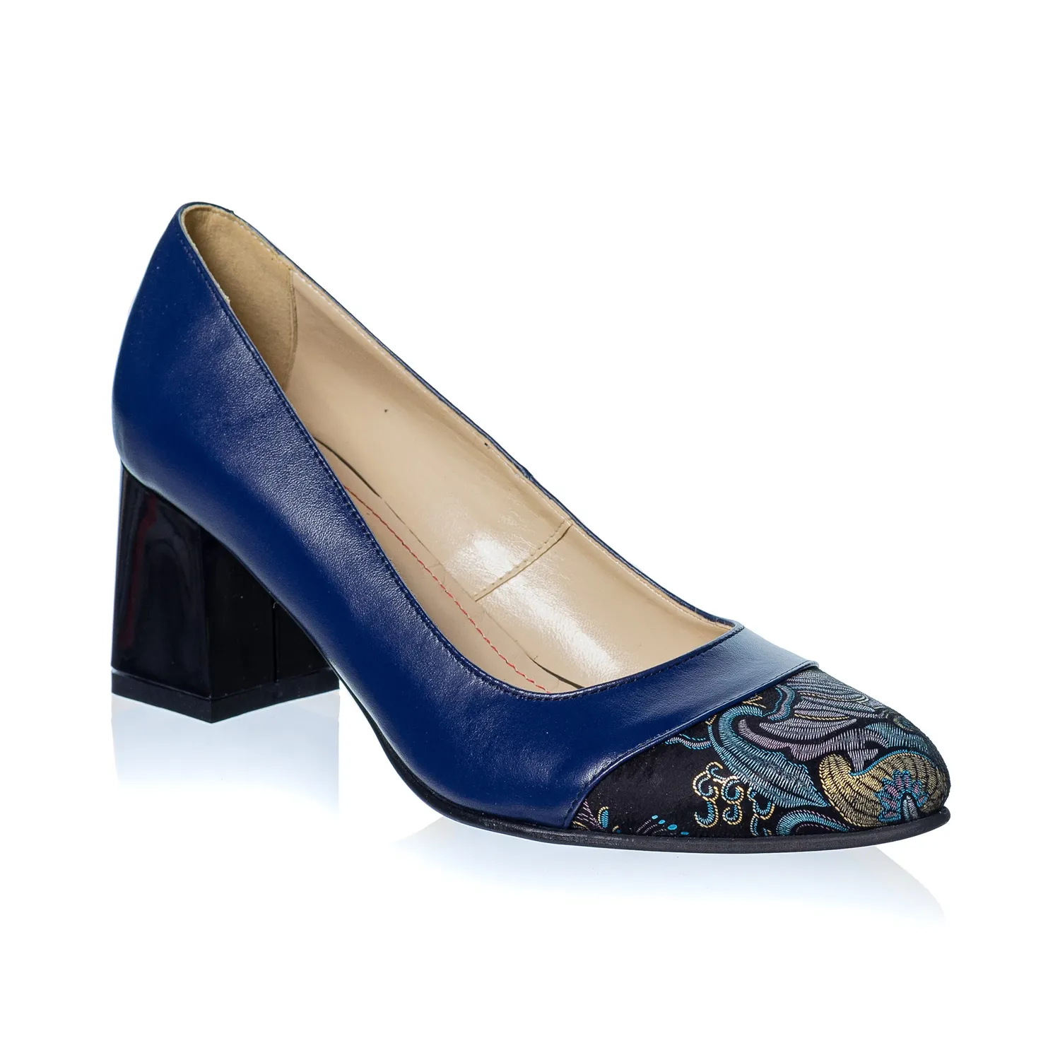 Catinca Shoes A3 BNS pantofi dama piele albastru negru