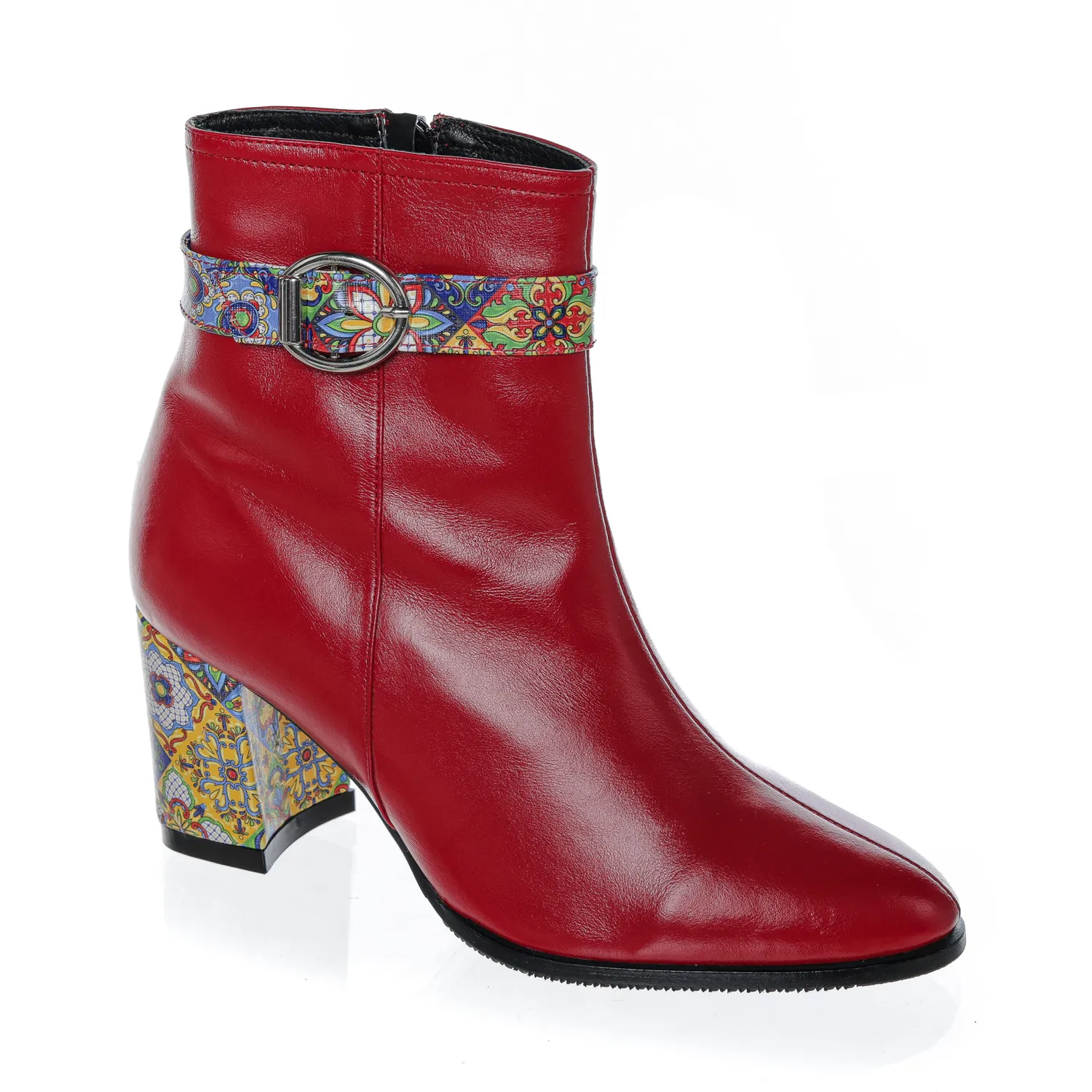 Catinca Shoes GX43 R3D ghete dama piele rosu box