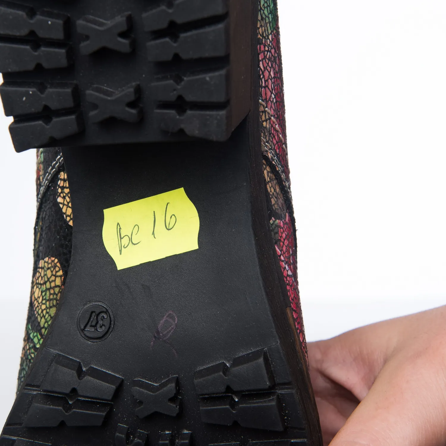 Catinca Shoes BC16 PF ghete damă flori piele naturală
