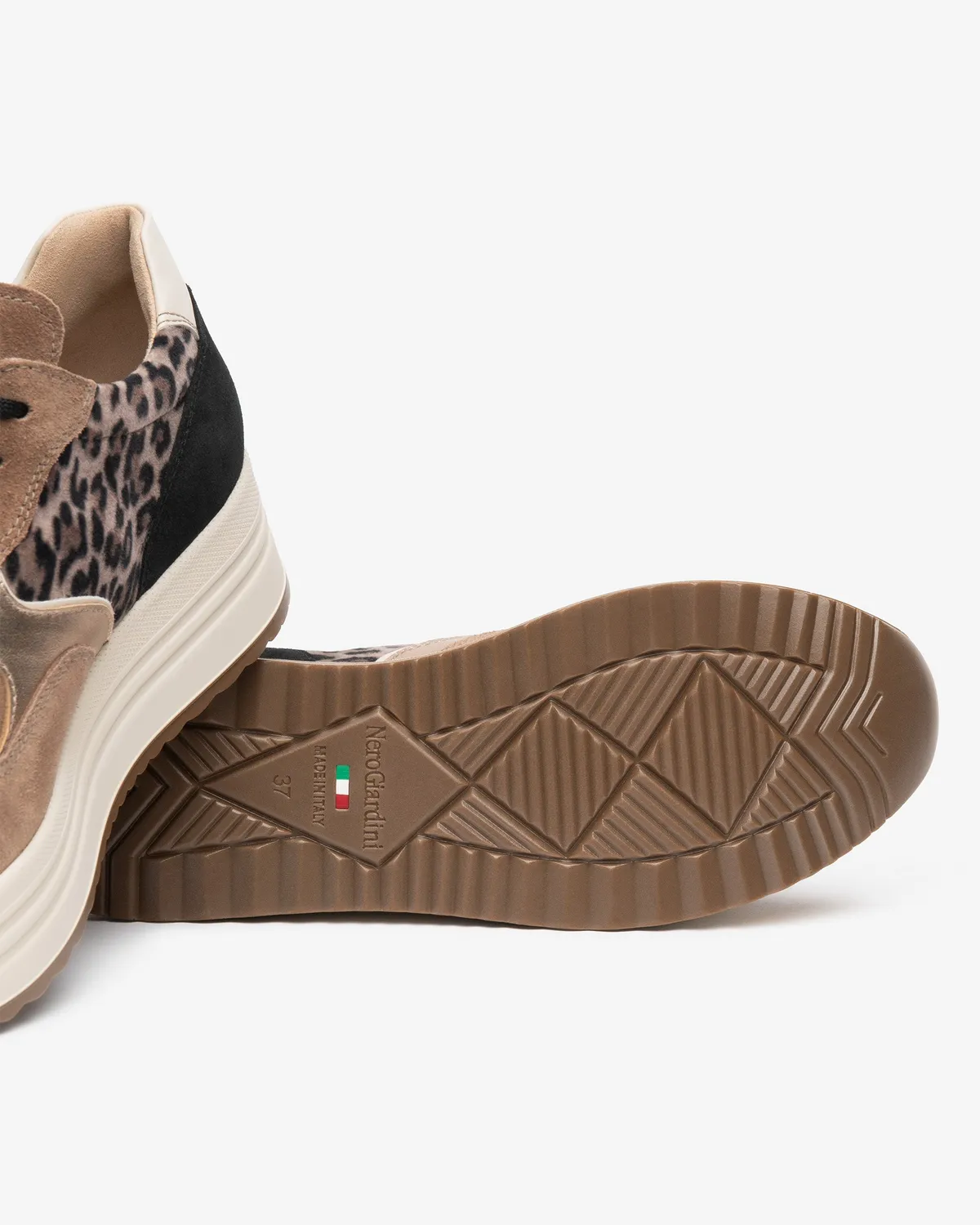 NeroGiardini sneakers dama piele intoarsa platforma 45 mm