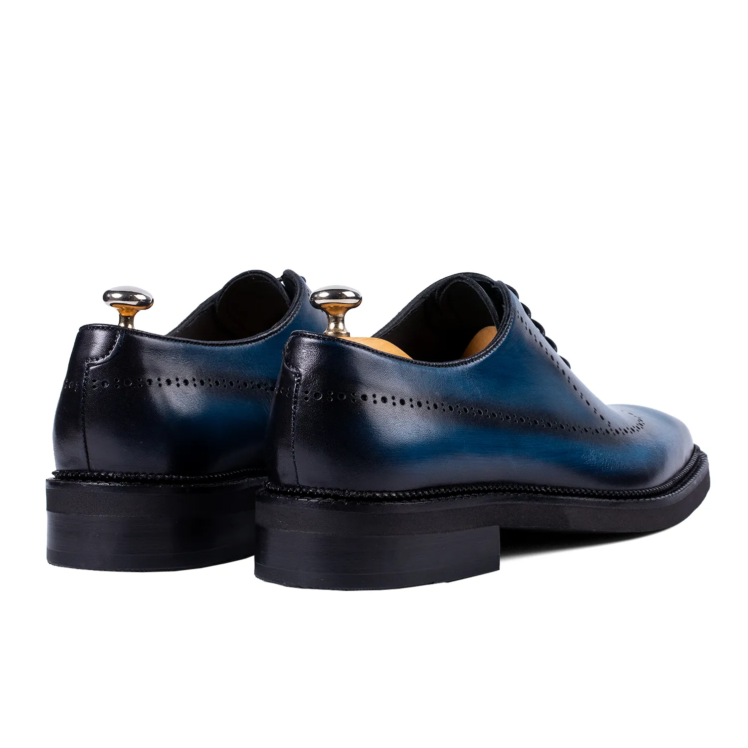 Lucas Shoes Elegant 906 pantofi barbati azurro patina piele